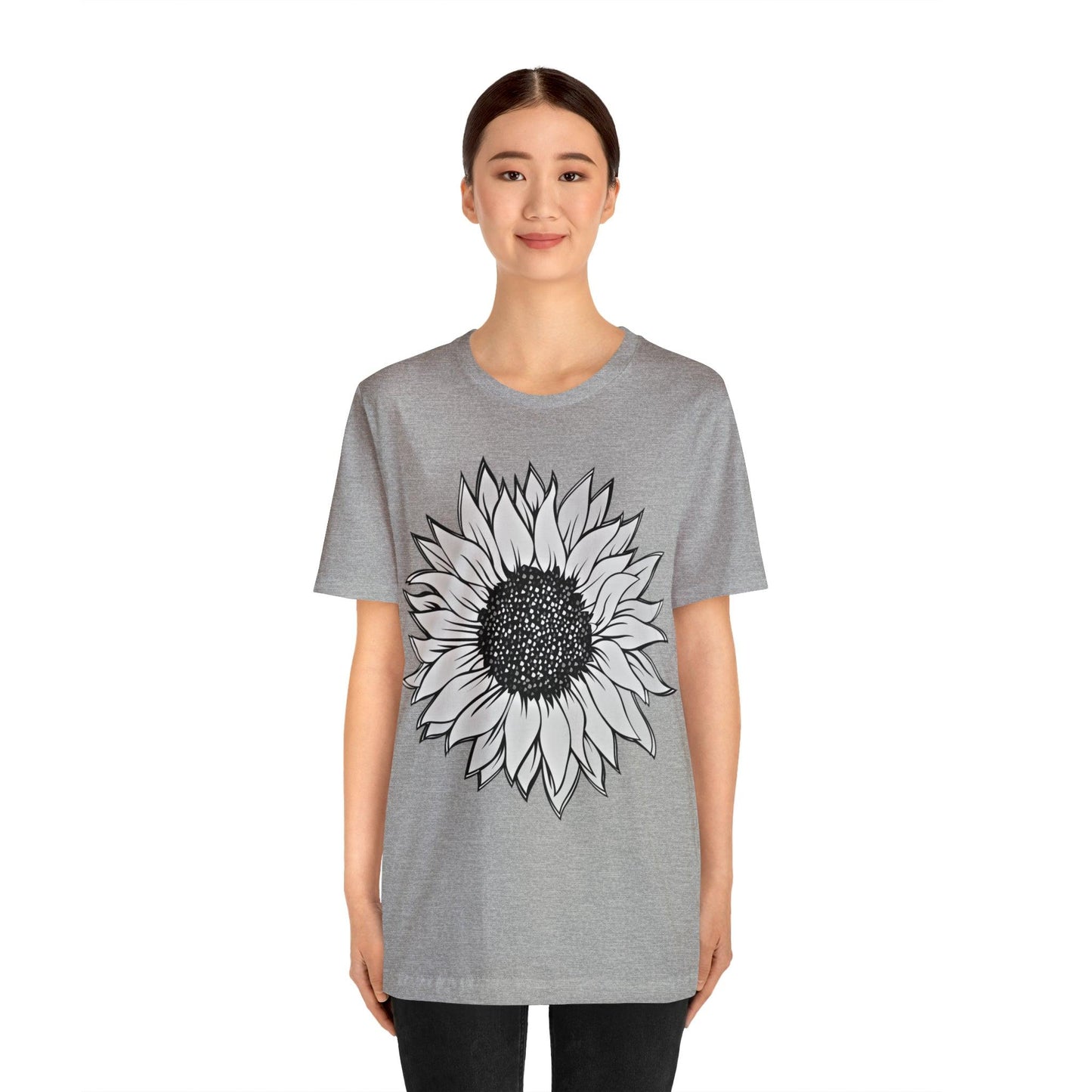 Sunflower Shirt, Floral Tee Shirt, Flower Shirt, Garden Shirt, Womens Fall Summer Shirt Sunshine Tee, Gift for Gardener, Nature love