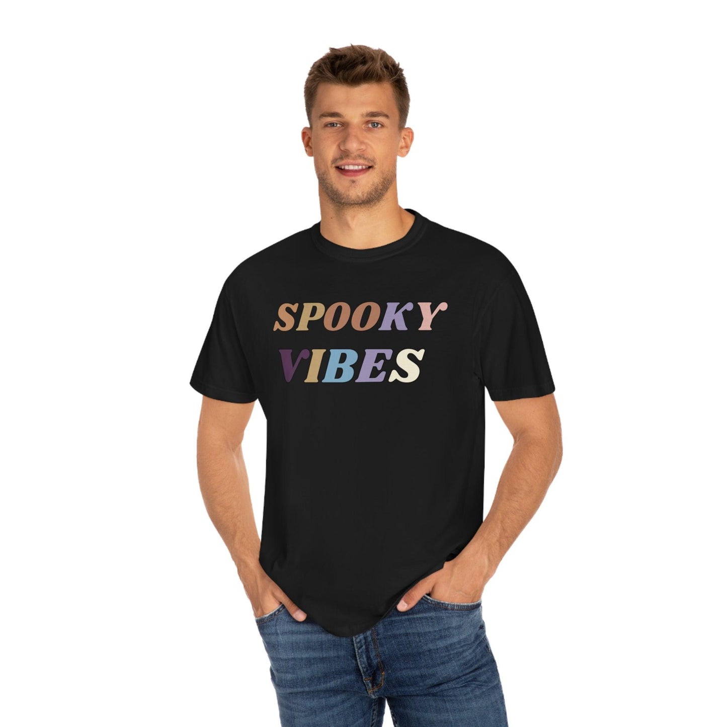 Retro Halloween Tshirt, Spooky Vibes Shirt, Vintage Shirt Halloween Shirt - Cute Fall Shirt