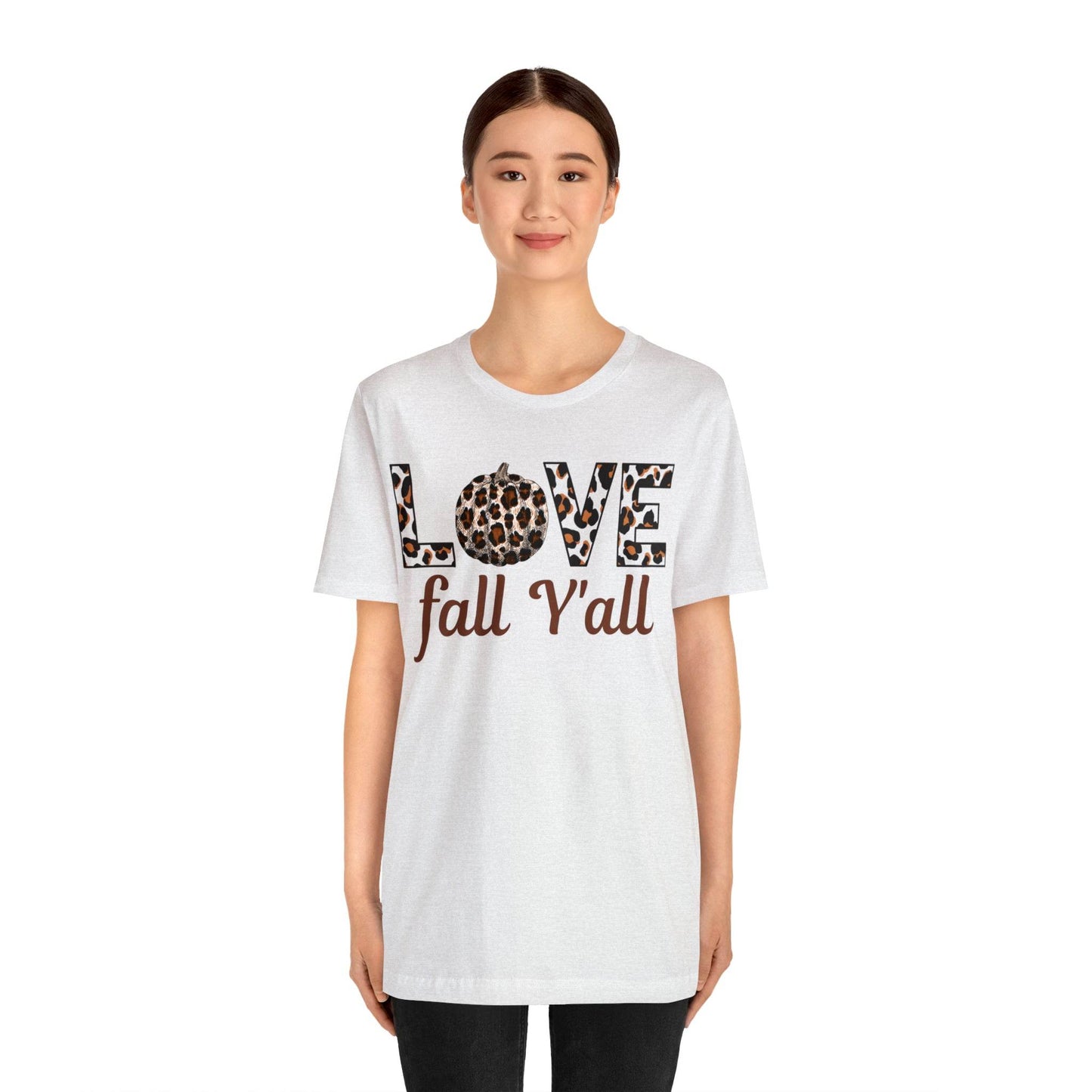 Leopard Print Love Fall Y'all Love Fall shirt Fall lover gift - Giftsmojo