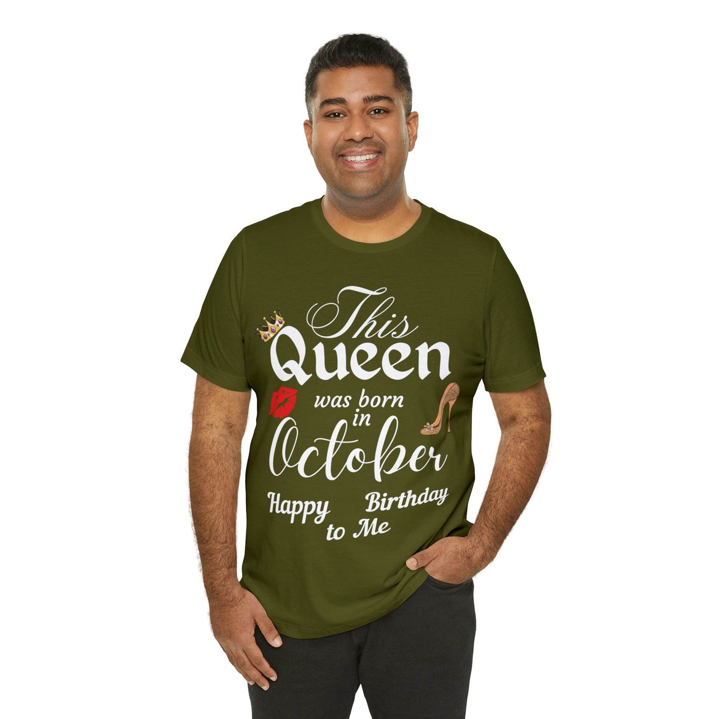 Birthday Queen Shirt, Gift for Birthday, This Queen was born in October Shirt, Funny Queen Shirt, Funny Birthday Shirt, Birthday Gift - Giftsmojo