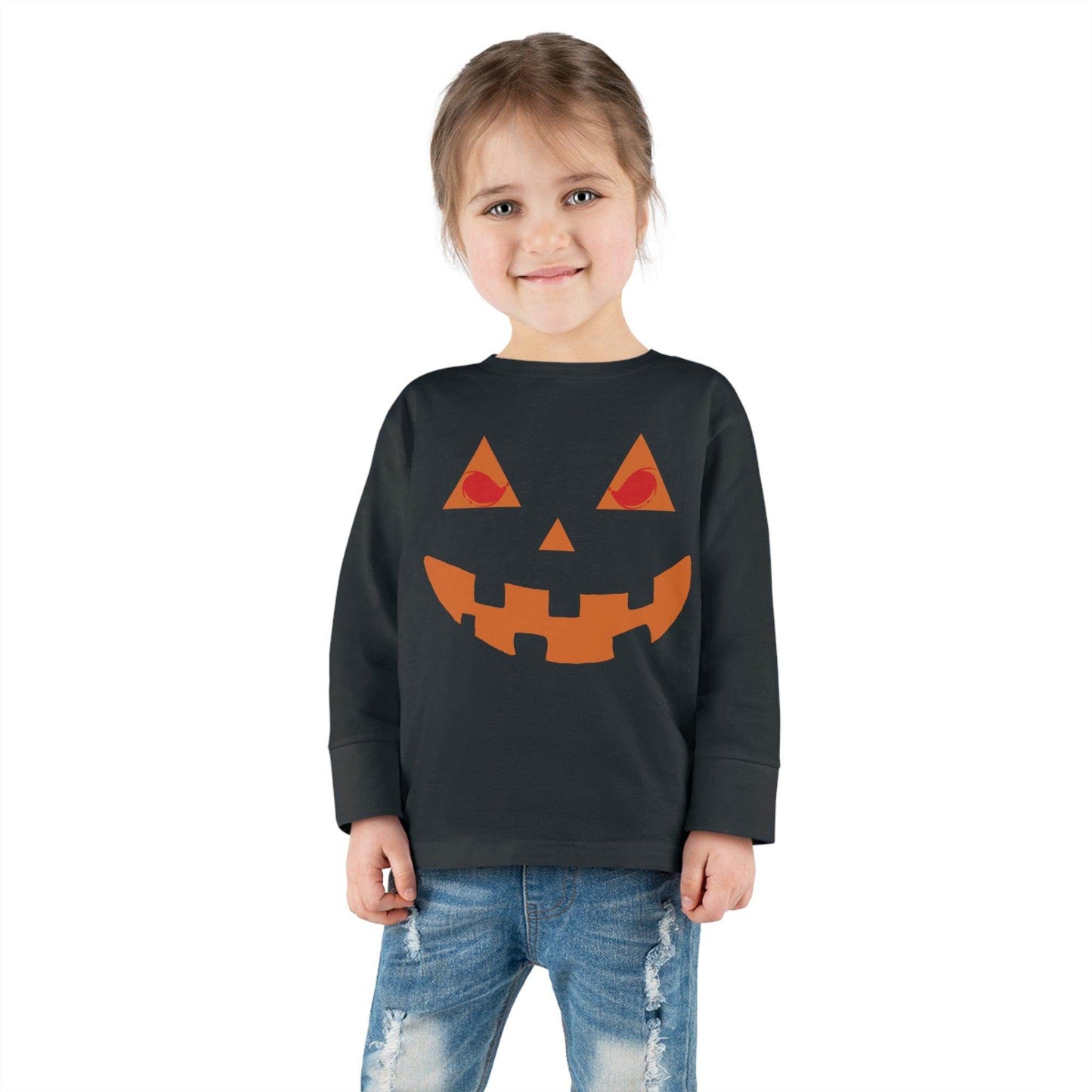 Kids Halloween Pumpkin Face Shirt Kids Jack O Lantern Shirt Kids Halloween Shirt Kids Long Sleeve Trick or Treat Outfit for Halloween - Giftsmojo