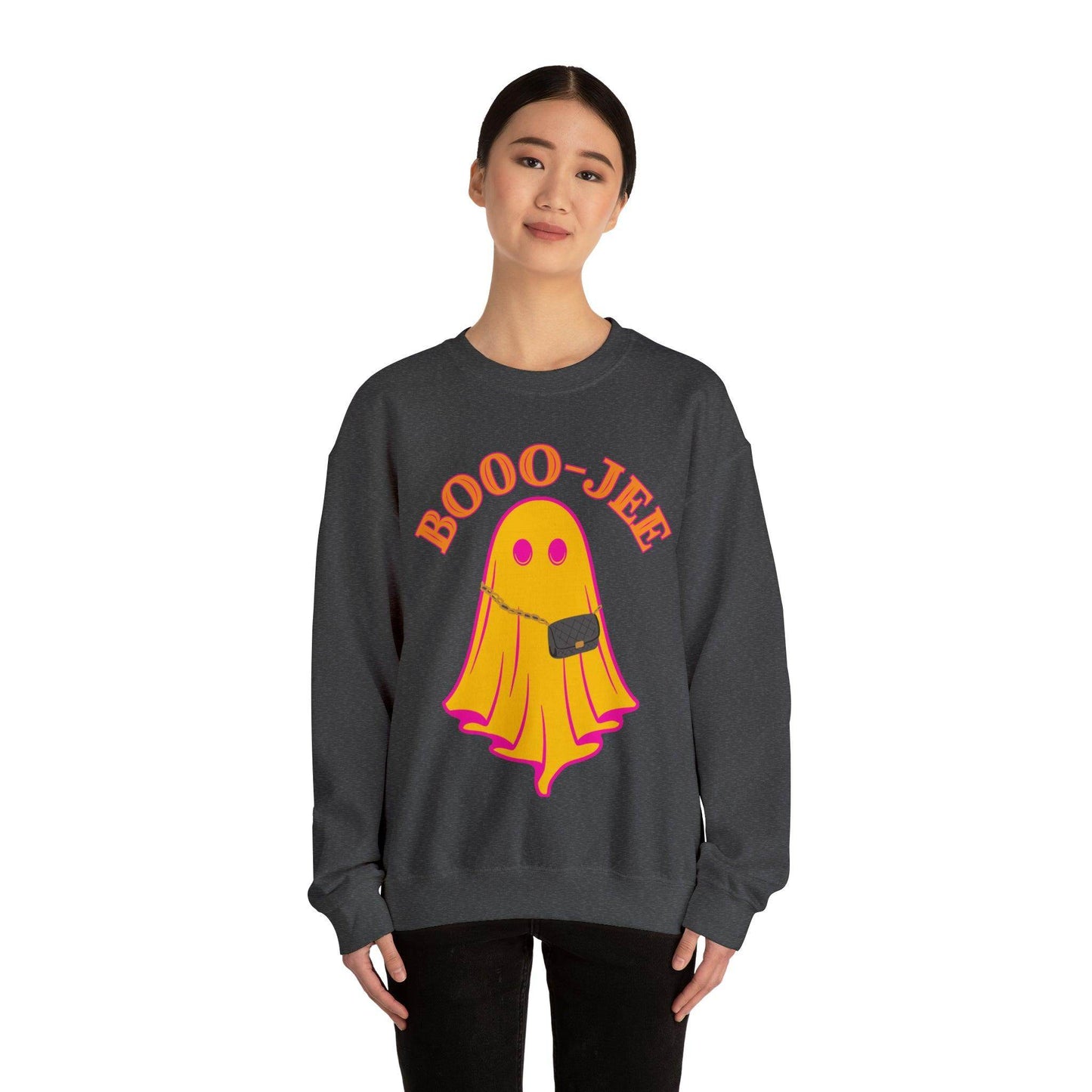 Booo-Jee Sweatshirt, Boo Halloween Sweatshirt, Spooky Ghost Sweatshirt, Boo Jee Shirt, Halloween Ghost Sweatshirt, Halloween Boo Shirt - Giftsmojo