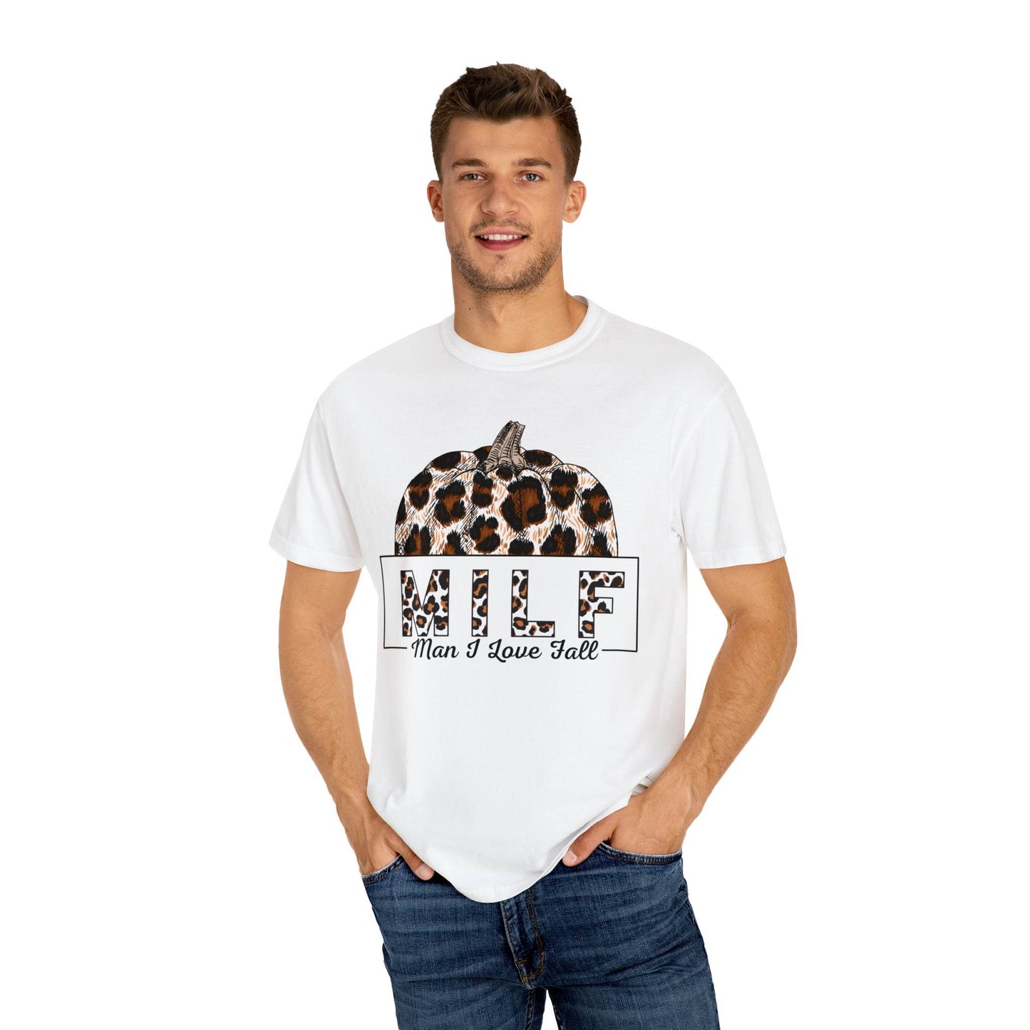 MILF Man I love Fall Gift for Fall Lover Shirt, Comfort Colors Funny Fall Shirts Gift, Thanksgiving Gift, Funny Halloween Shirts Sarcastic - Giftsmojo