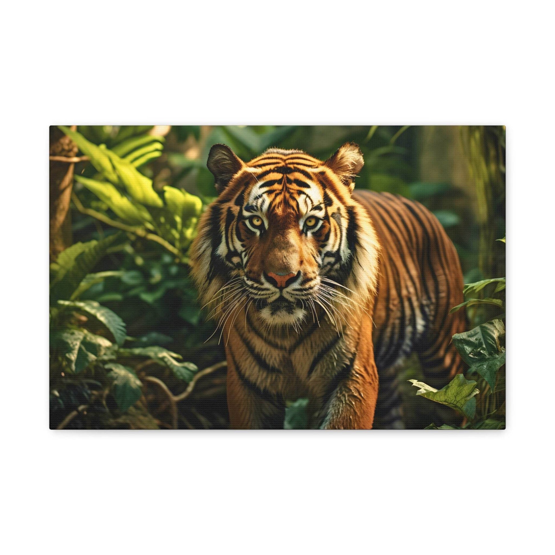 Tiger In Nature Art Canvas Gallery Wraps Tiger Print Large Canvas Art Animal Wall Art minimalist Wall Art Lover Gift - Giftsmojo