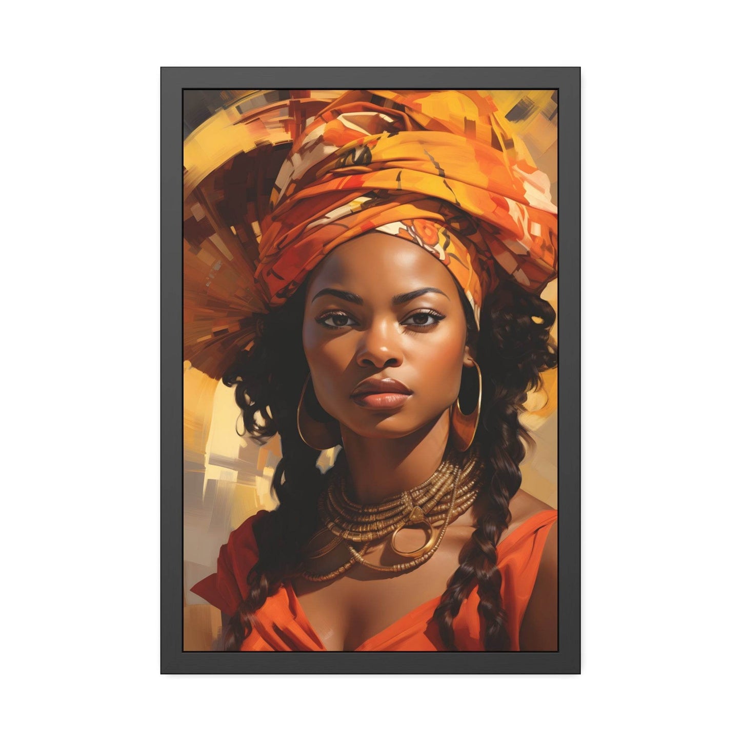 African Woman Framed Paper Posters - Giftsmojo