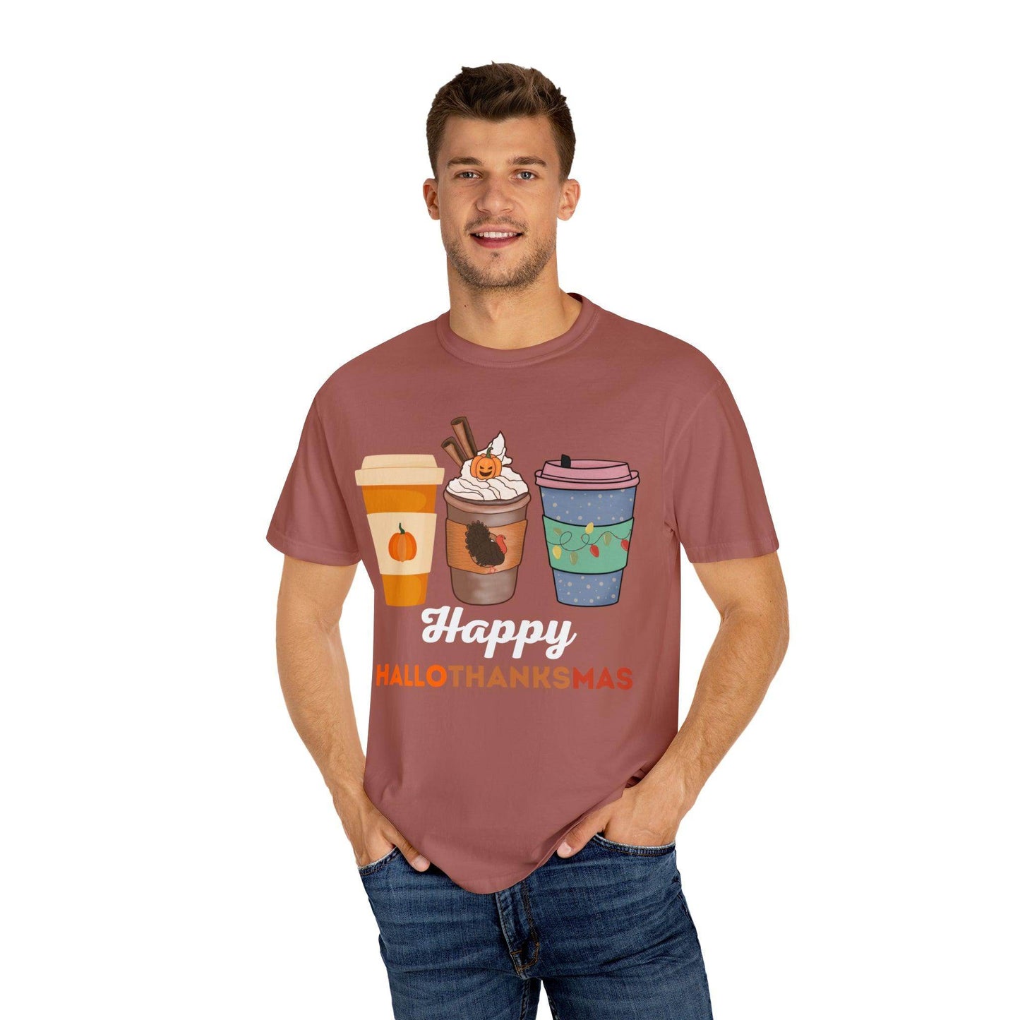 Happy HALLOTHANKSMAS Gift for Fall Halloween Thanksgiving Christmas Gift - Giftsmojo