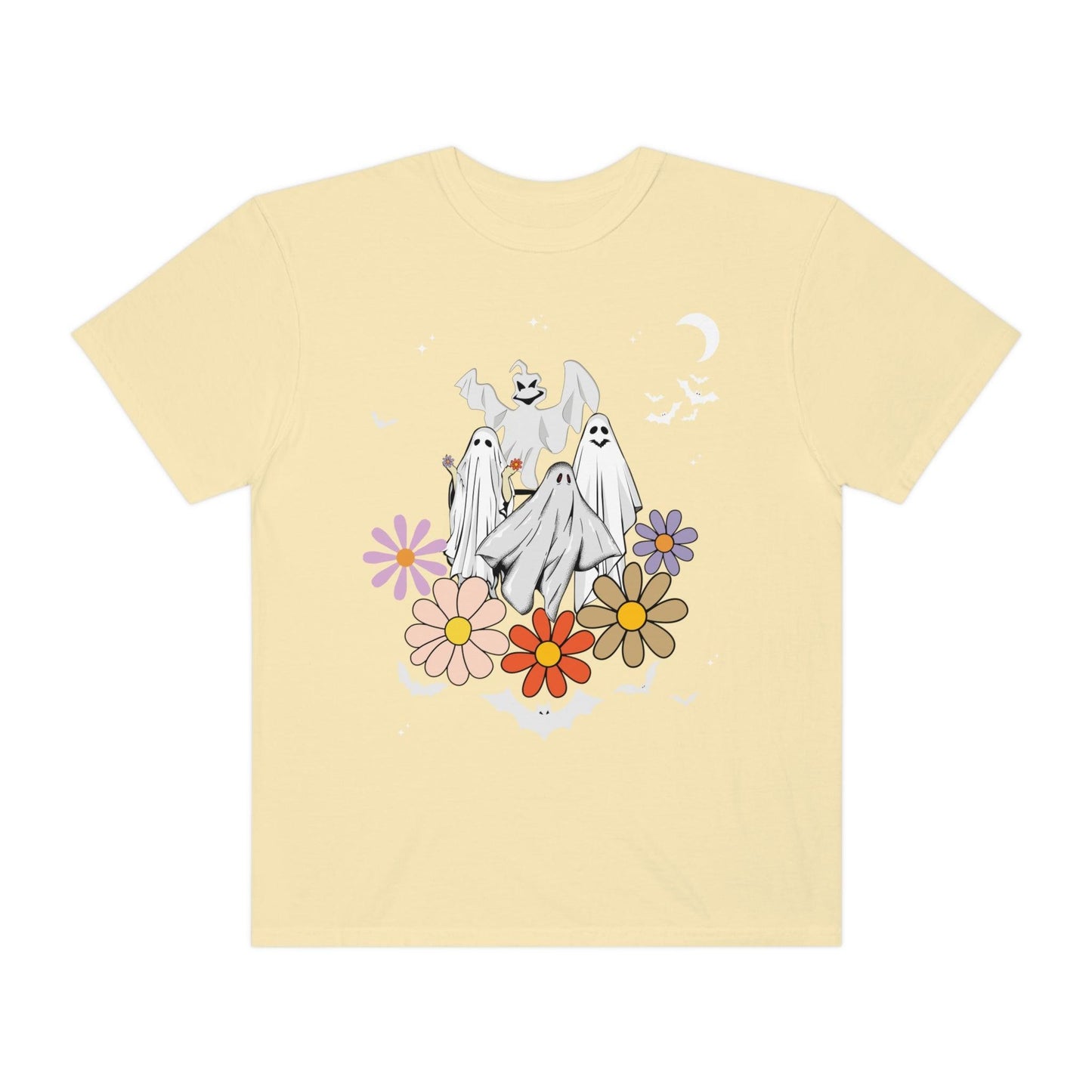 Retro Halloween t-shirt, Vintage Floral Ghost Shirt Halloween Shirt