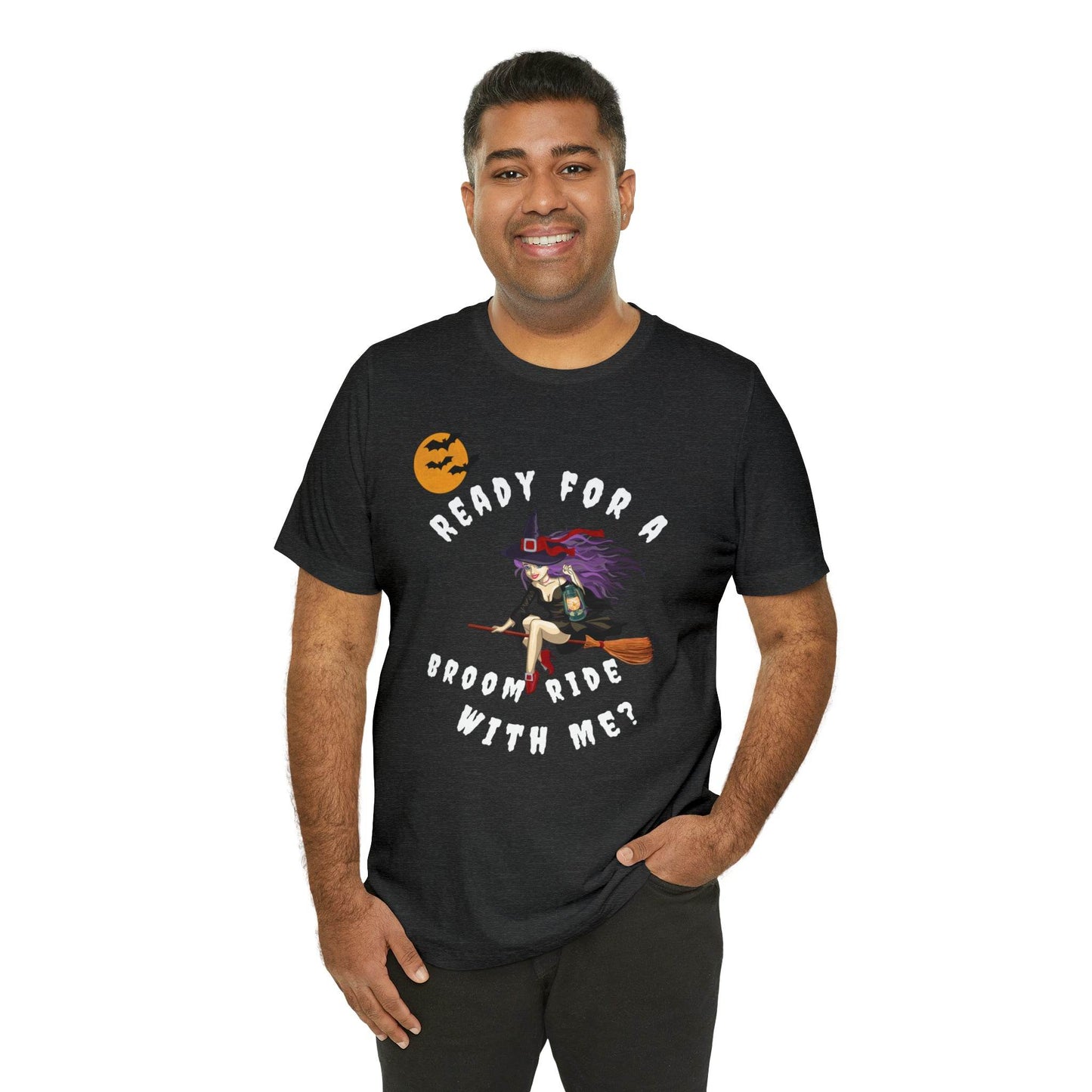 Ready for a Broom Ride with Me Halloween shirt, Witch shirt, Halloween tshirt, Halloween outfit, Work Halloween Costume - Giftsmojo