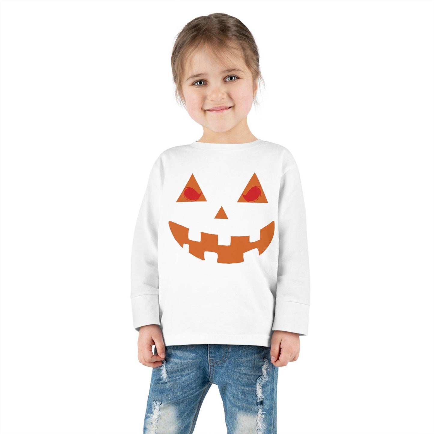 Kids Halloween Pumpkin Face Shirt Kids Jack O Lantern Shirt Kids Halloween Shirt Kids Long Sleeve Trick or Treat Outfit for Halloween - Giftsmojo