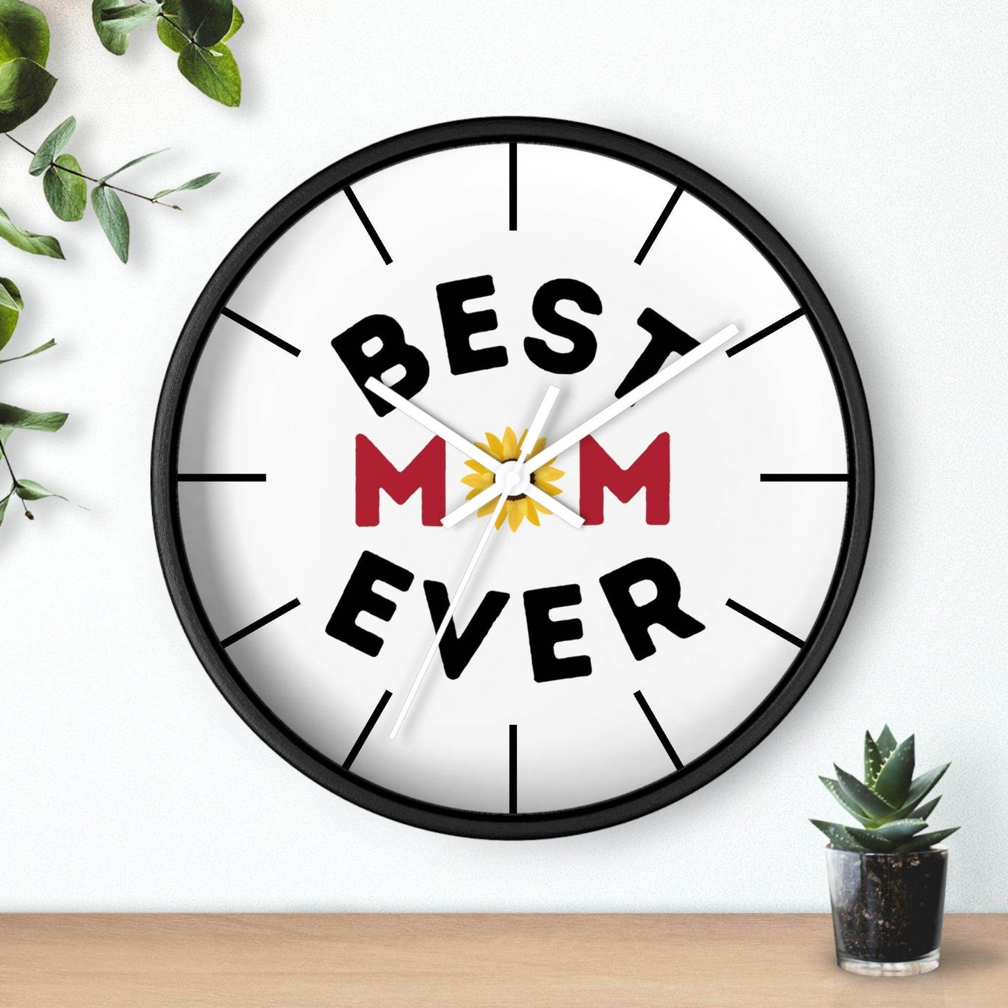 Best Mom Ever Clock, Wall Clock, Gift for Mom Home decor gift, House Warming gift, New Home Gift, - Giftsmojo
