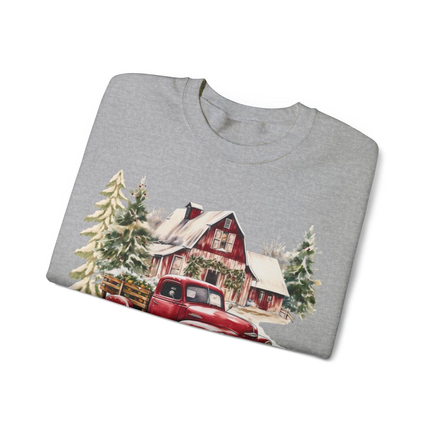 May Your Day Be Farmy And Bright Christmas Sweatshirt Christmas on The Farm Sweatshirt Christmas Farm Sweatshirt Christmas Sweater Trendy Christmas Shirt Farmers - Giftsmojo