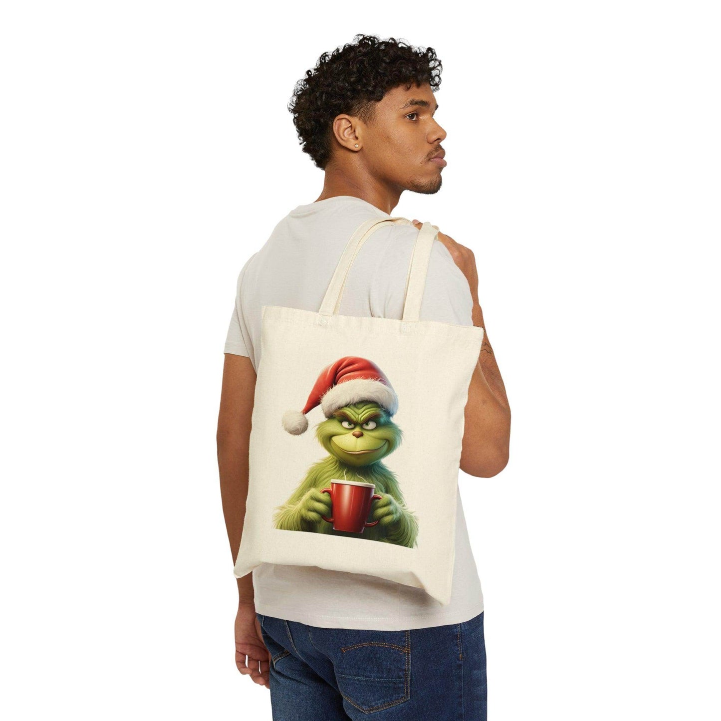 Grinch Tote Bag Christmas Bag Christmas Tote Bag The Grinch Bag Canvas Tote Bag Shopping Bag Gift For Women Totes Birthday Gift Bag - Giftsmojo