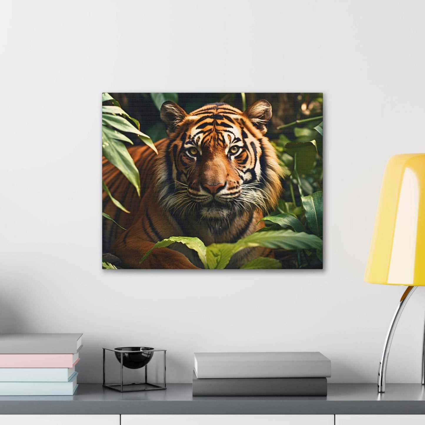 Tiger In Nature Art Canvas Gallery Wraps Tiger Print Large Canvas Art Animal Wall Art minimalist Wall Art Lover Gift - Giftsmojo