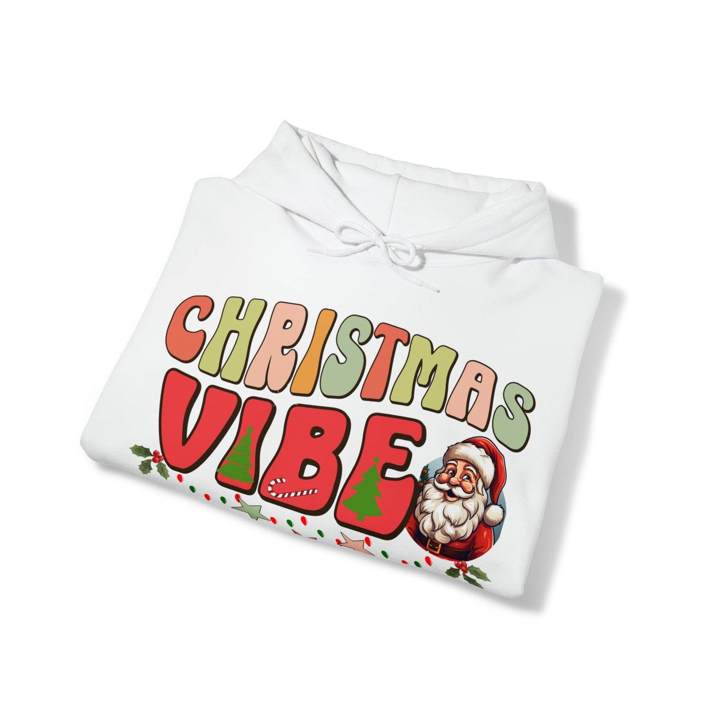 Cute Christmas Vibes Hooded Sweatshirt Funny Christmas Shirt - Giftsmojo