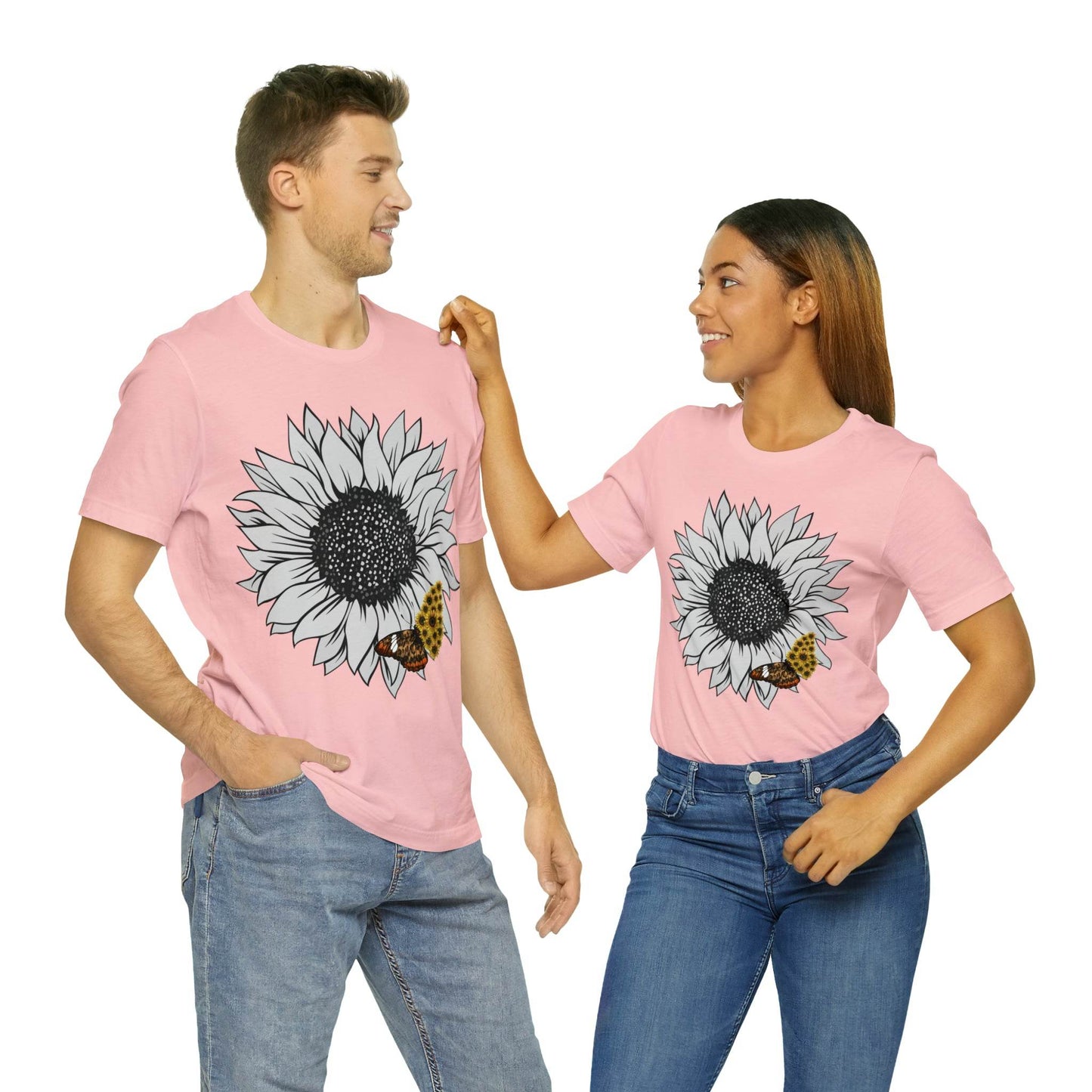 Flower Shirt, Sunflower Shirt, Floral Tee Shirt, Garden Shirt, Womens Fall Summer Shirt Sunshine Tee, Gift for Gardener, Nature love shirt - Giftsmojo