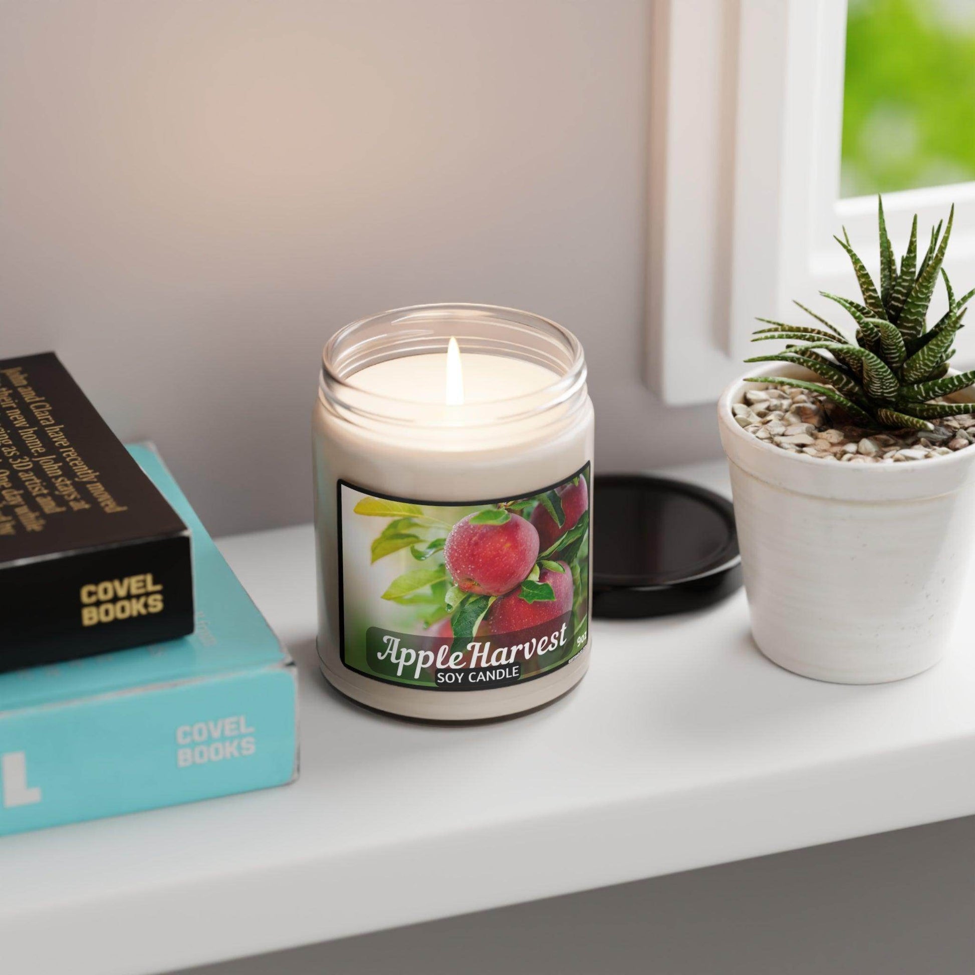 Scented Soy Candle, White Sage Lavender, Cinnamon Vanilla, Apple Harvest, Clean Cotton, Sea Salt Orchid, 9oz, - Giftsmojo