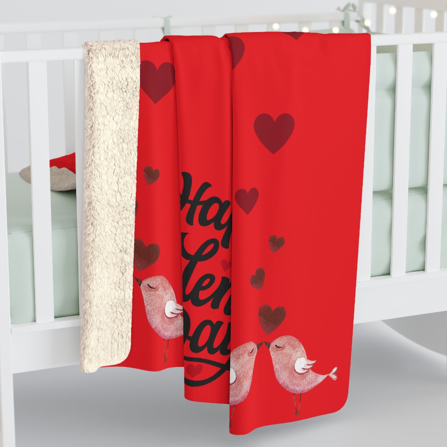 Valentine's Day Sherpa Fleece Blanket