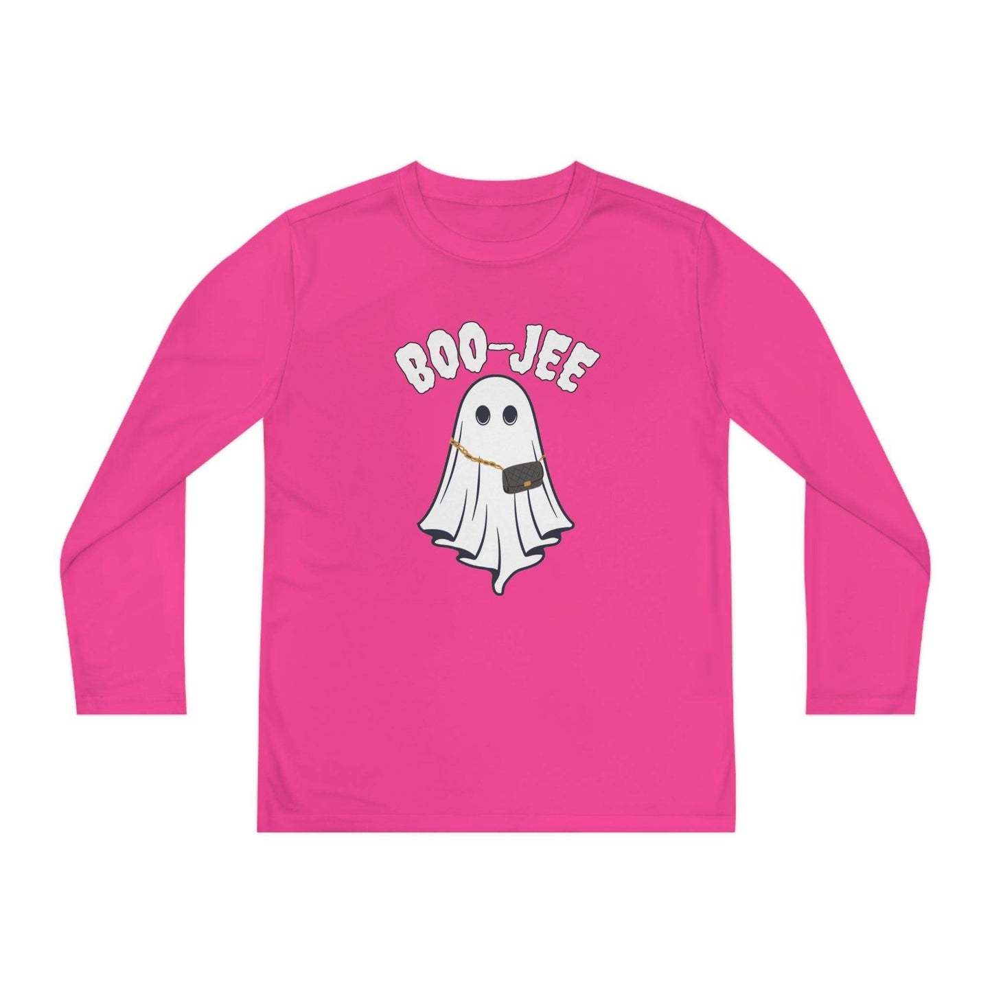Boo-jee Youth Halloween Costume Long Sleeve Competitor Tee Boojee Halloween Boujee - Giftsmojo