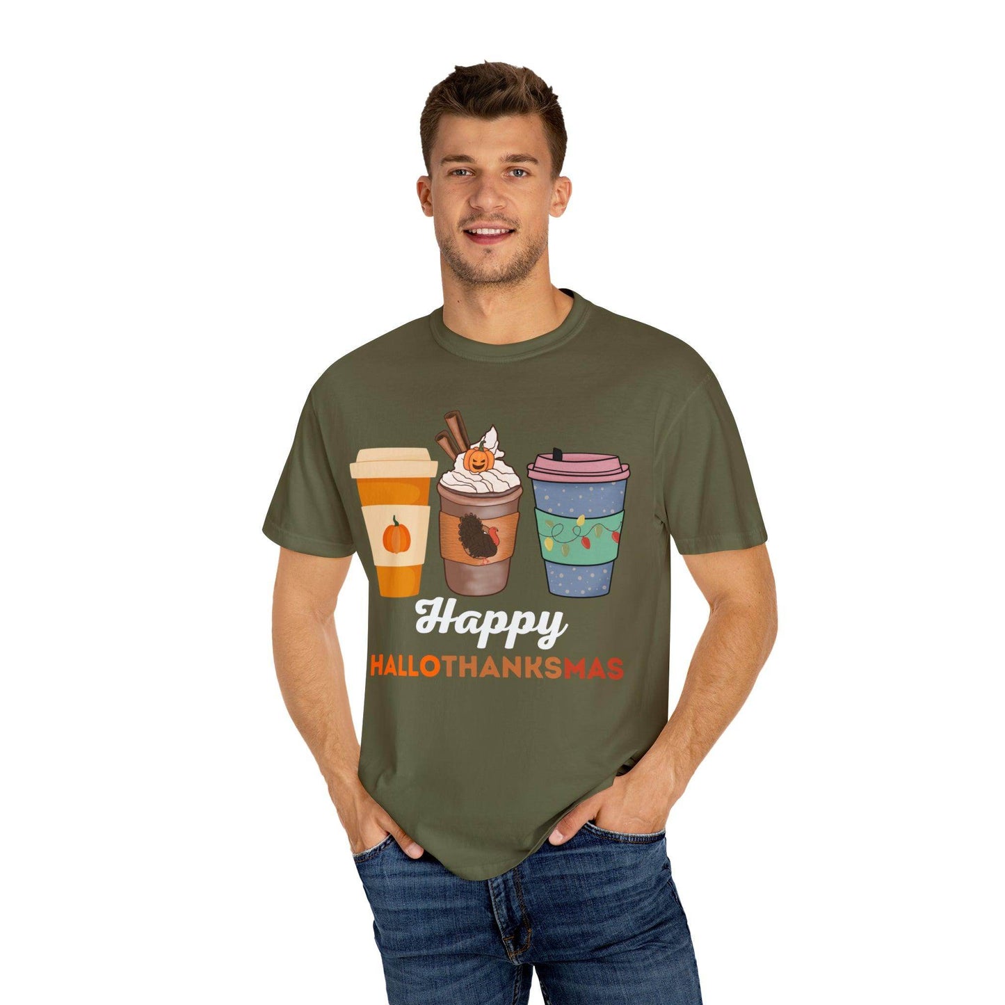Happy HALLOTHANKSMAS Gift for Fall Halloween Thanksgiving Christmas Gift - Giftsmojo