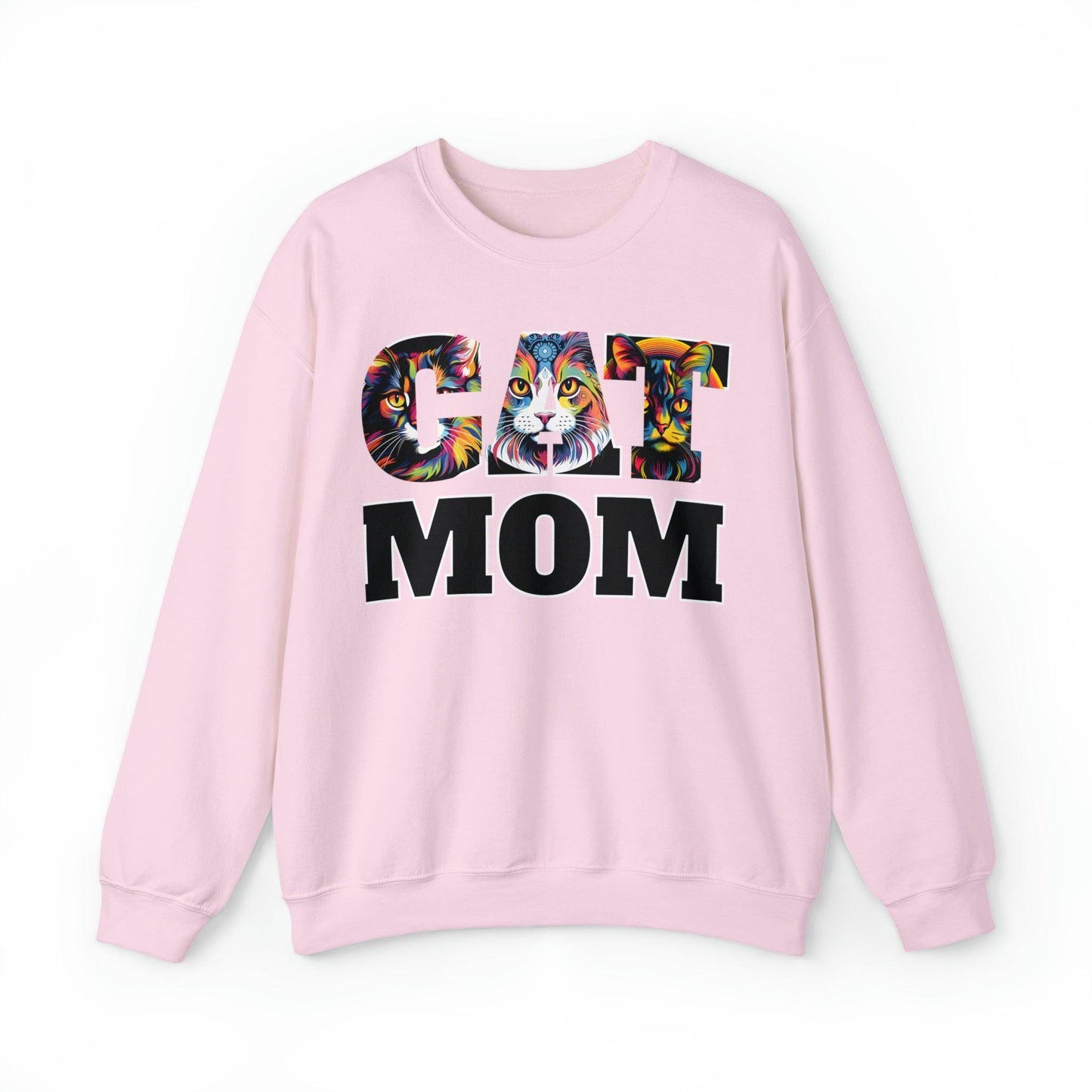 Cat Mom Sweatshirt Cat Sweatshirt Cat Crewneck Sweatshirt Cat Mom Gift Cat Lover Gift Cat Mama Shirt Cat Lover Sweater Animal Lover Gift - Giftsmojo