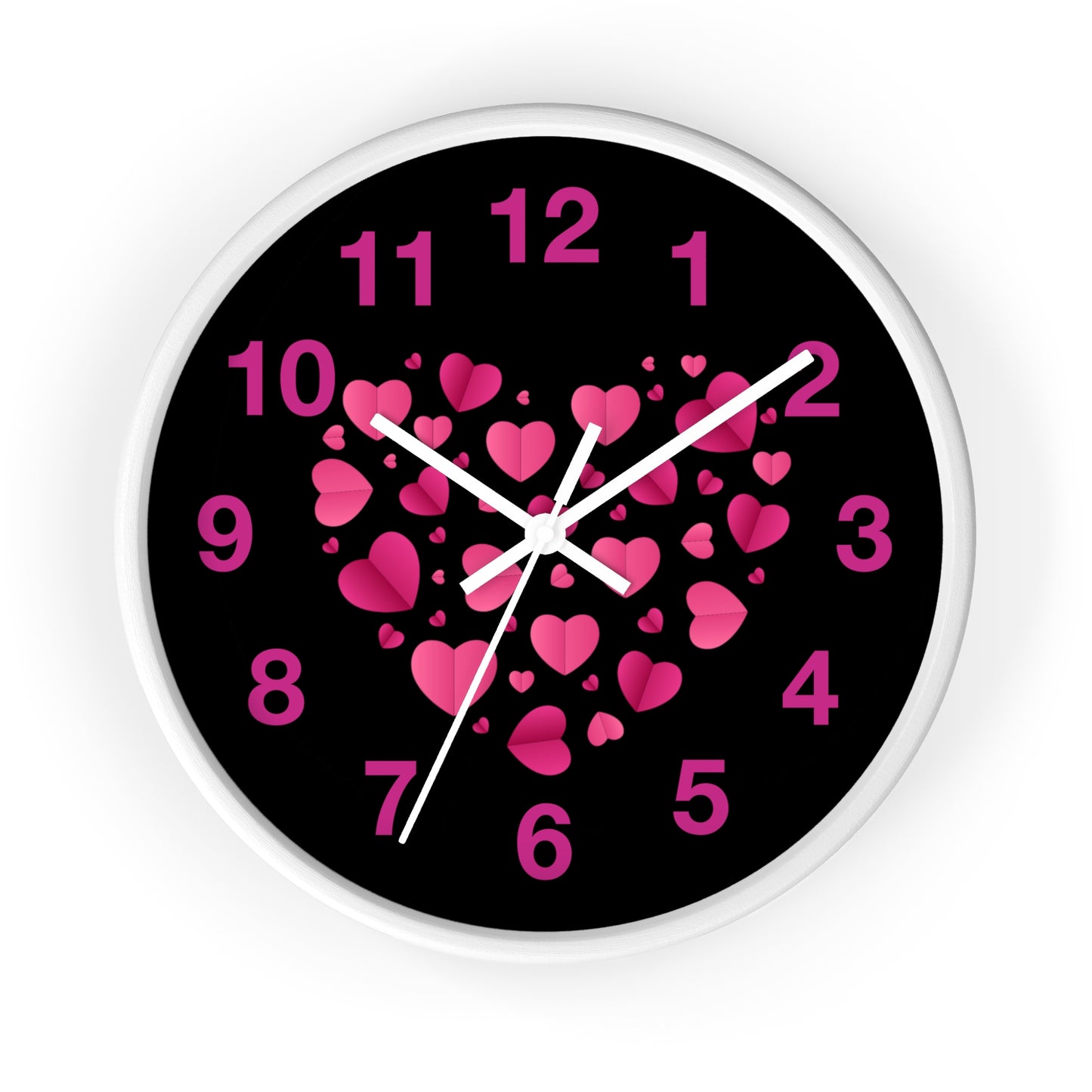 Heart Wall Clock Love Clock Romantic Home Decor