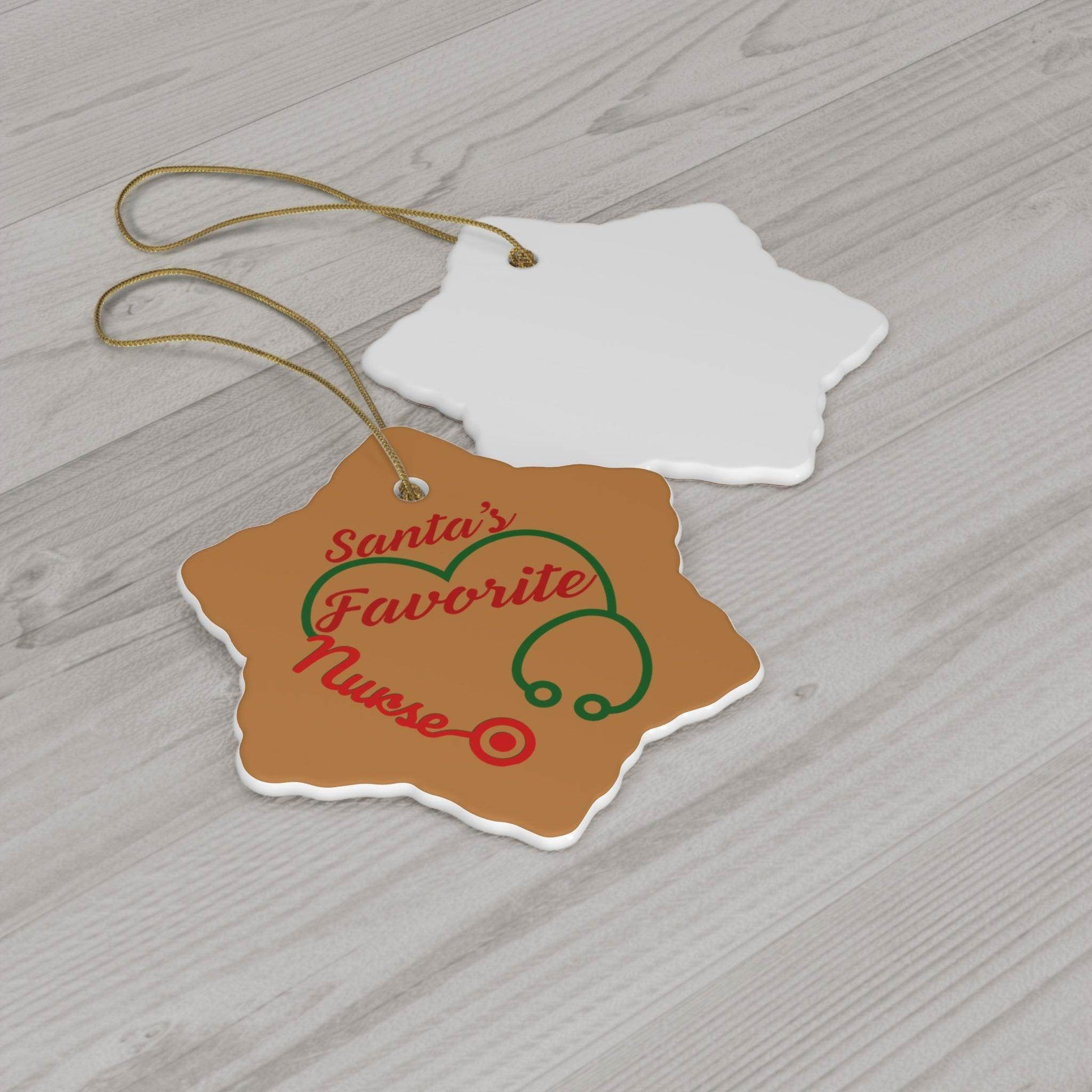 Santa's Favorite Nurse Christmas Ornament Nurse Ornament Nurse Christmas Tree Ornament Nurse Care Ornament Nurses Ornament Occupation Job - Giftsmojo
