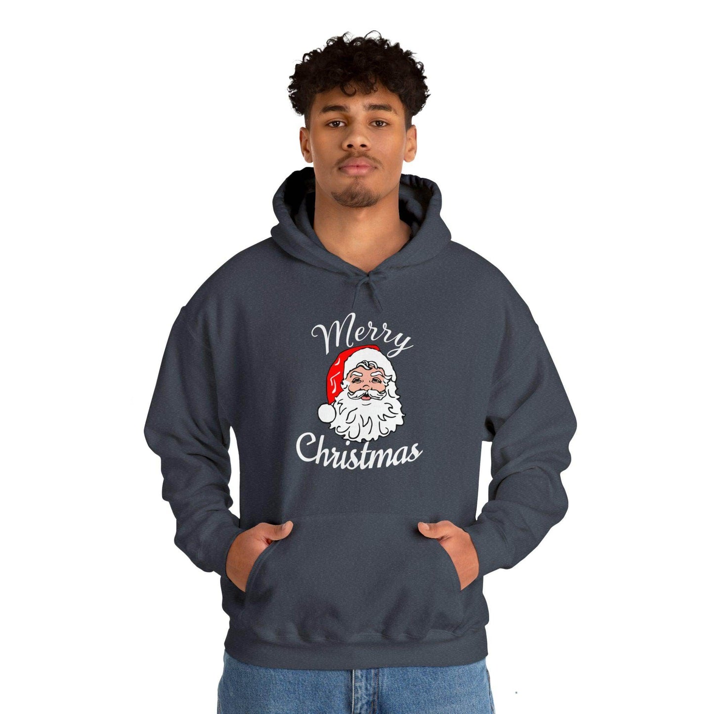Santa Hoodie, Merry Christmas Hooded Sweatshirt, Christmas Shirt, Christmas Gift - Giftsmojo