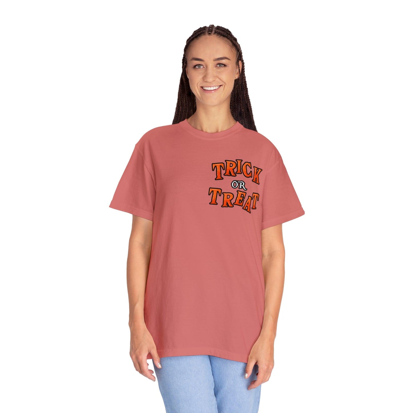 Halloween Party Outfit Trick or Treat Shirt Vintage Shirt Halloween Costume Cute Spooky Shirt, Halloween Gift Halloween T-shirt Trick or Treat Outfit