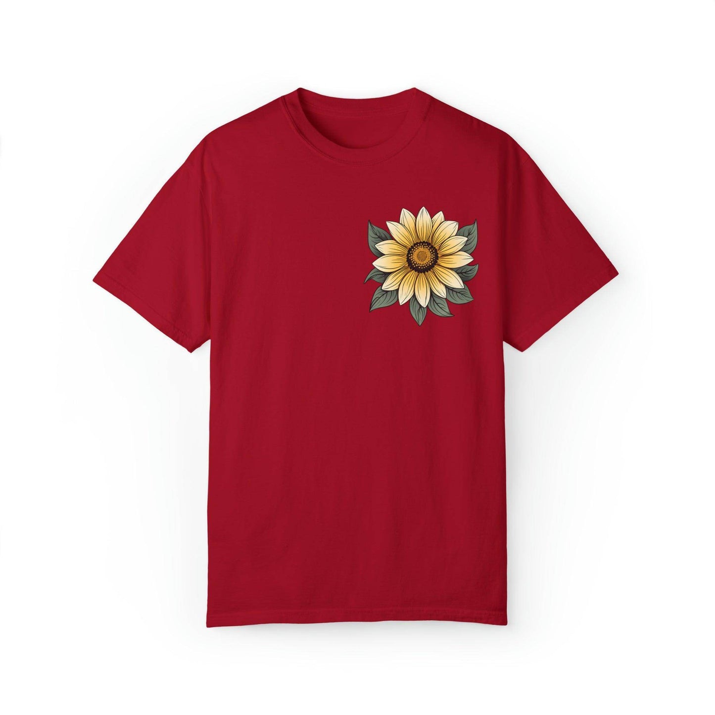 Sunflower Shirt Women Flower Shirt Aesthetic, Floral Graphic Tee Floral Shirt Flower T-shirt, Wild Flower Shirt Gift For Her Wildflower T-shirt - Giftsmojo