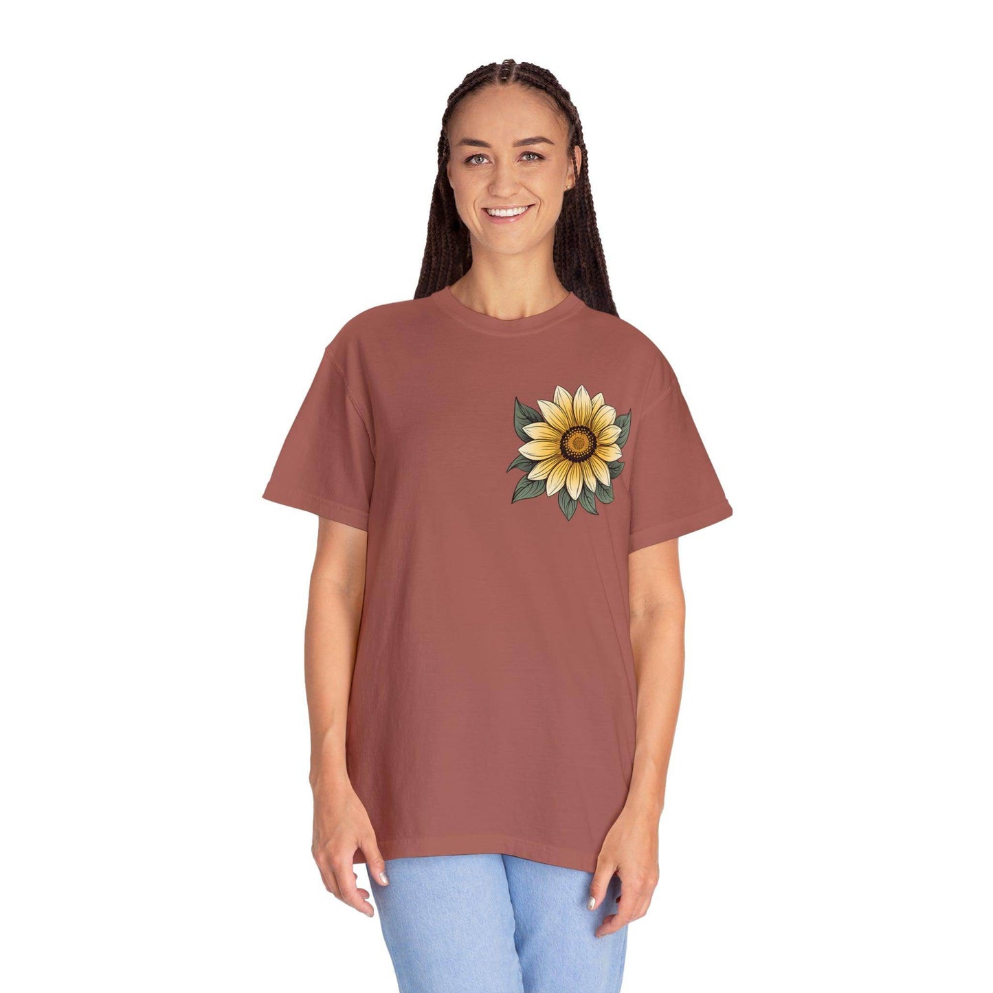 Sunflower Shirt Women Flower Shirt Aesthetic, Floral Graphic Tee Floral Shirt Flower T-shirt, Wild Flower Shirt Gift For Her Wildflower T-shirt - Giftsmojo