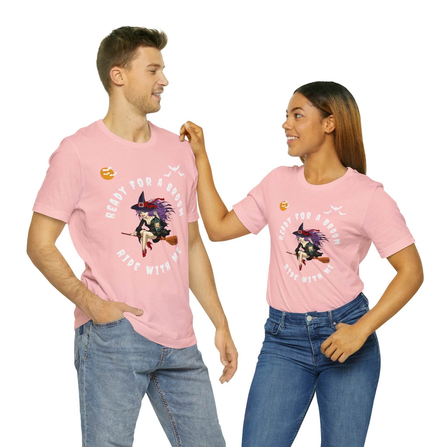 Ready for a Broom Ride with Me Halloween shirt, Witch shirt, Halloween tshirt, Halloween outfit, Work Halloween Costume - Giftsmojo