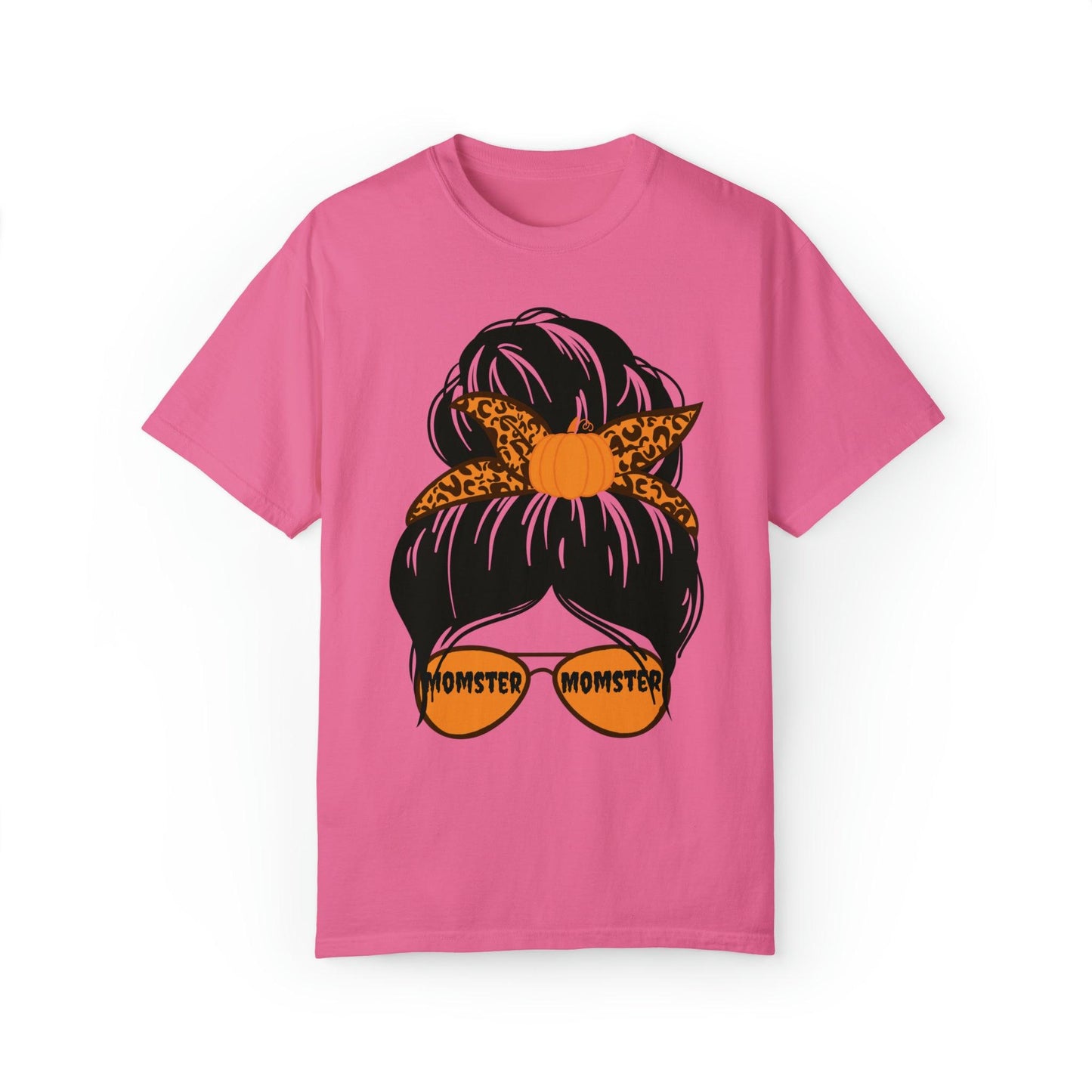 Leopard Print Retro Halloween Tshirt, Momster Shirt, Vintage Shirt Halloween Shirt Comfort color - Giftsmojo