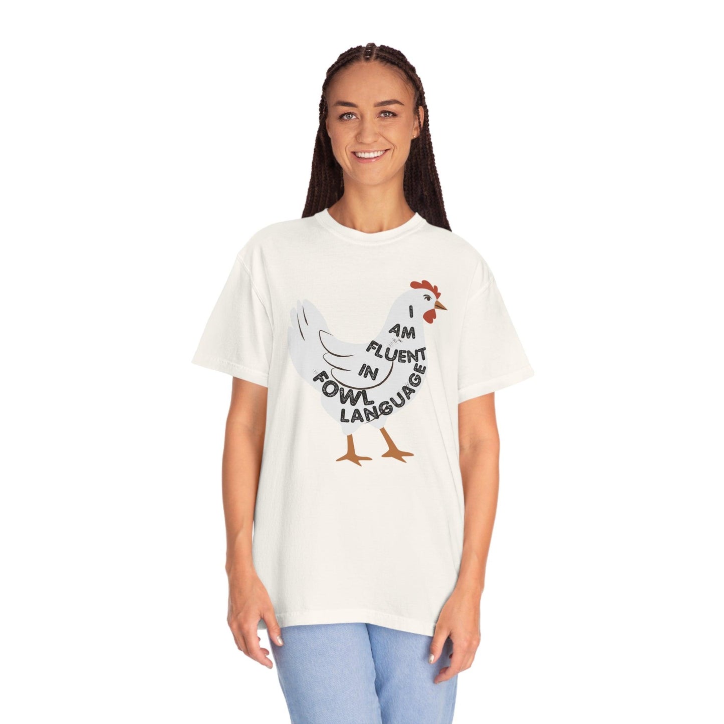 Chicken Shirt Chicken Tee Chicken Owner Gift - Gift For Chicken Lover gift, Fluent in Fowl Language shirt