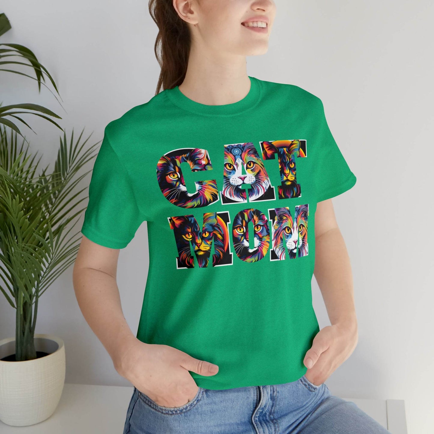 Vintage Cat Shirt Cat Mom Tshirt Animal Lover Gift Cat T Shirt Retro Cat Mom Gift Cat Lover Gift - Cat Lover Shirt Trendy Shirt for Cat Mom - Giftsmojo