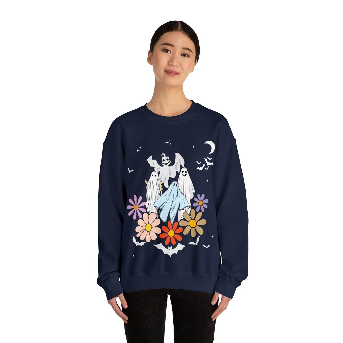 Retro Floral Ghost Halloween Costume: Timeless and Eerie - Giftsmojo