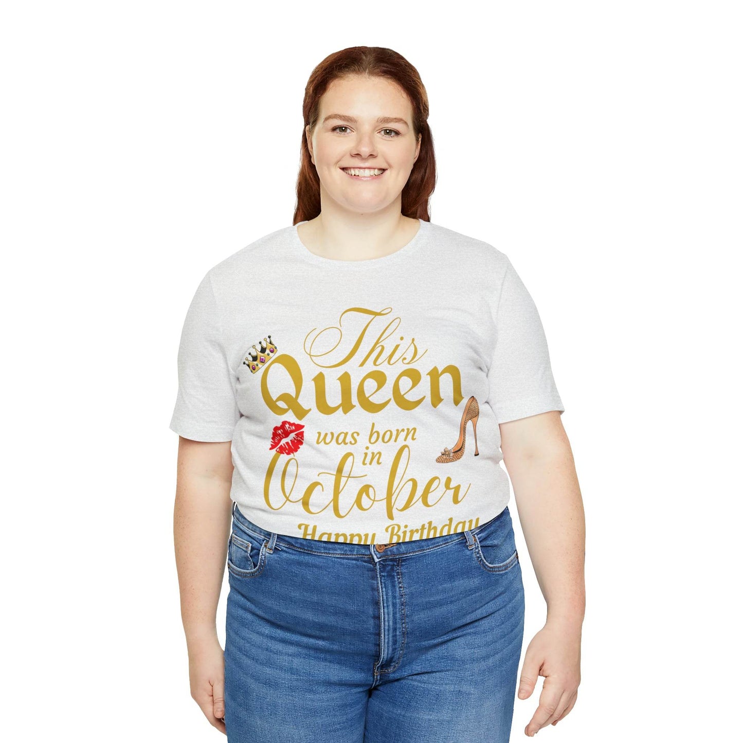 Birthday Queen Shirt, Gift for Birthday, This Queen was born in October Shirt, Funny Queen Shirt, Funny Birthday Shirt, Birthday Gift - Giftsmojo