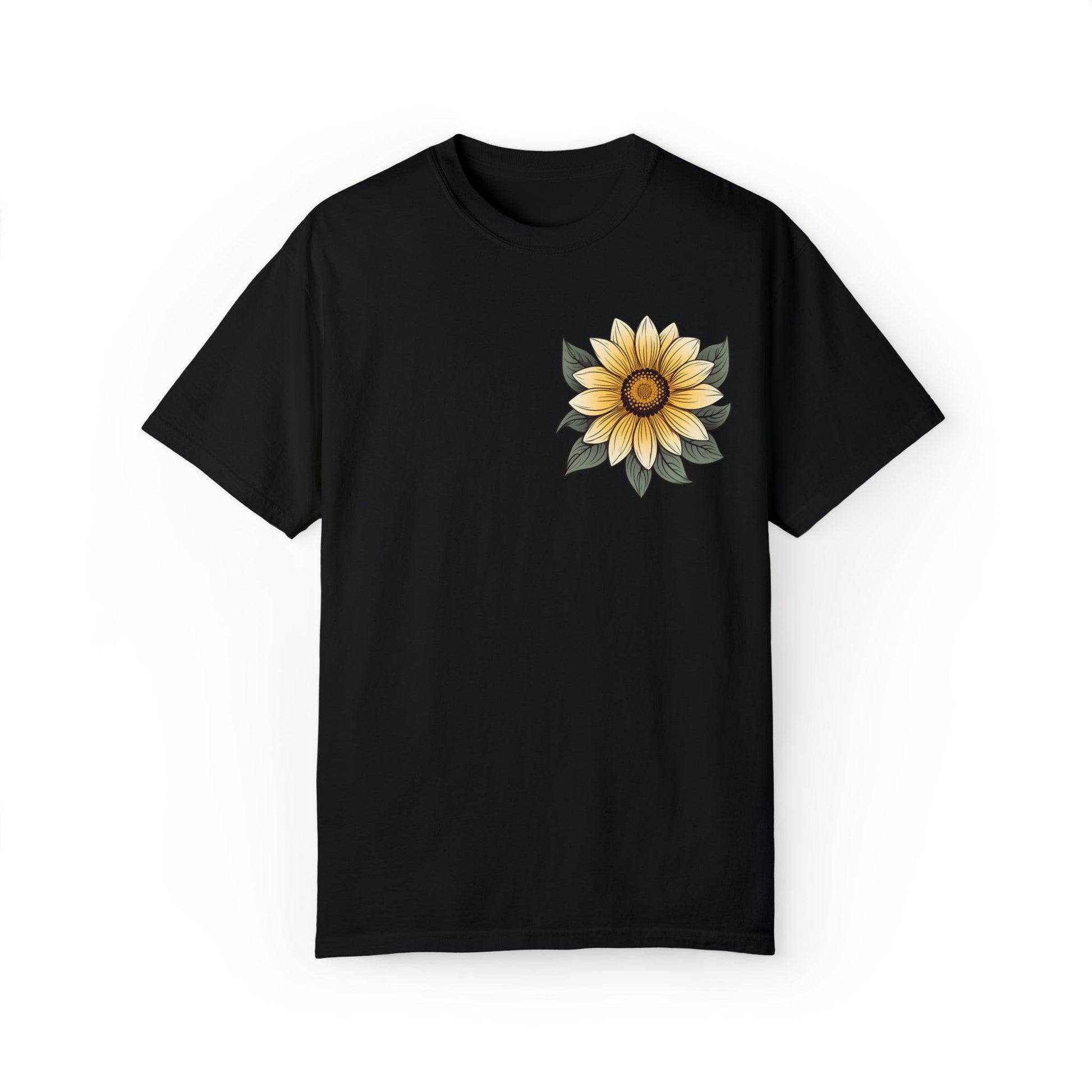 Sunflower Shirt Women Flower Shirt Aesthetic, Floral Graphic Tee Floral Shirt Flower T-shirt, Wild Flower Shirt Gift For Her Wildflower T-shirt - Giftsmojo
