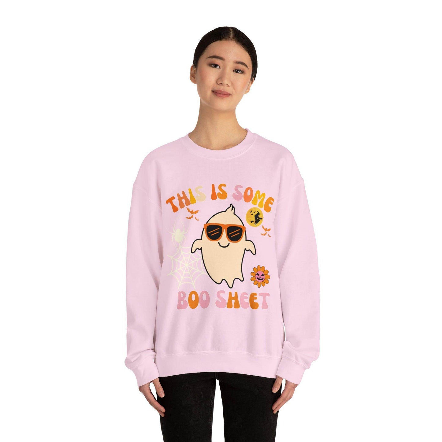 This Is Some Boo Sheet Ghost Sweatshirt Cute Ghost Sweatshirt Boo Ghost Sweatshirt Gift Shirt Funny Halloween Shirt Spooky Season Shirt - Giftsmojo