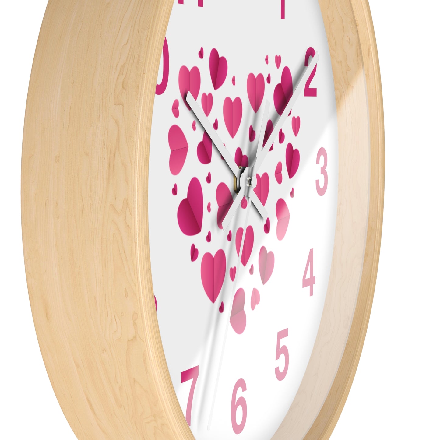 Hearts Wall Clock Love Clock, Romantic Home Decor Valentine's Day Gift Anniversary Gift