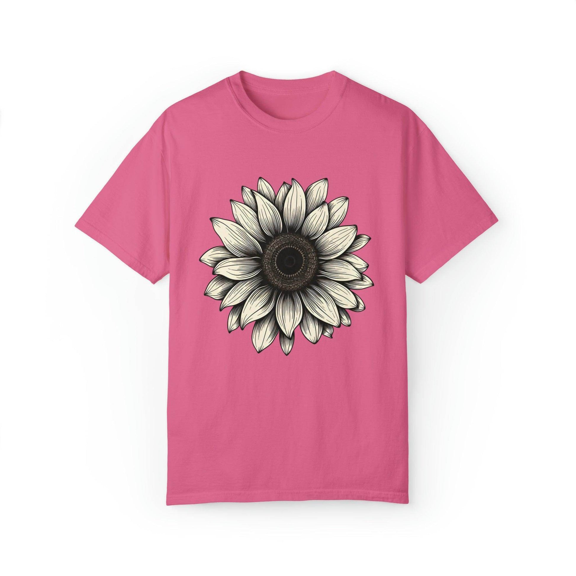 Sunflower Shirt Flower Shirt Aesthetic, Floral Graphic Tee Floral Shirt Flower T-shirt, Wild Flower Shirt Gift For Her Wildflower T-shirt - Giftsmojo