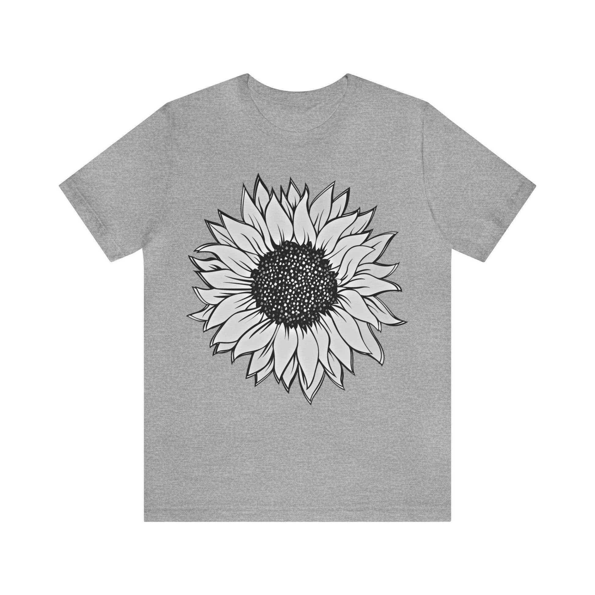 Sunflower Shirt, Floral Tee Shirt, Flower Shirt, Garden Shirt, Womens Fall Summer Shirt Sunshine Tee, Gift for Gardener, Nature love - Giftsmojo