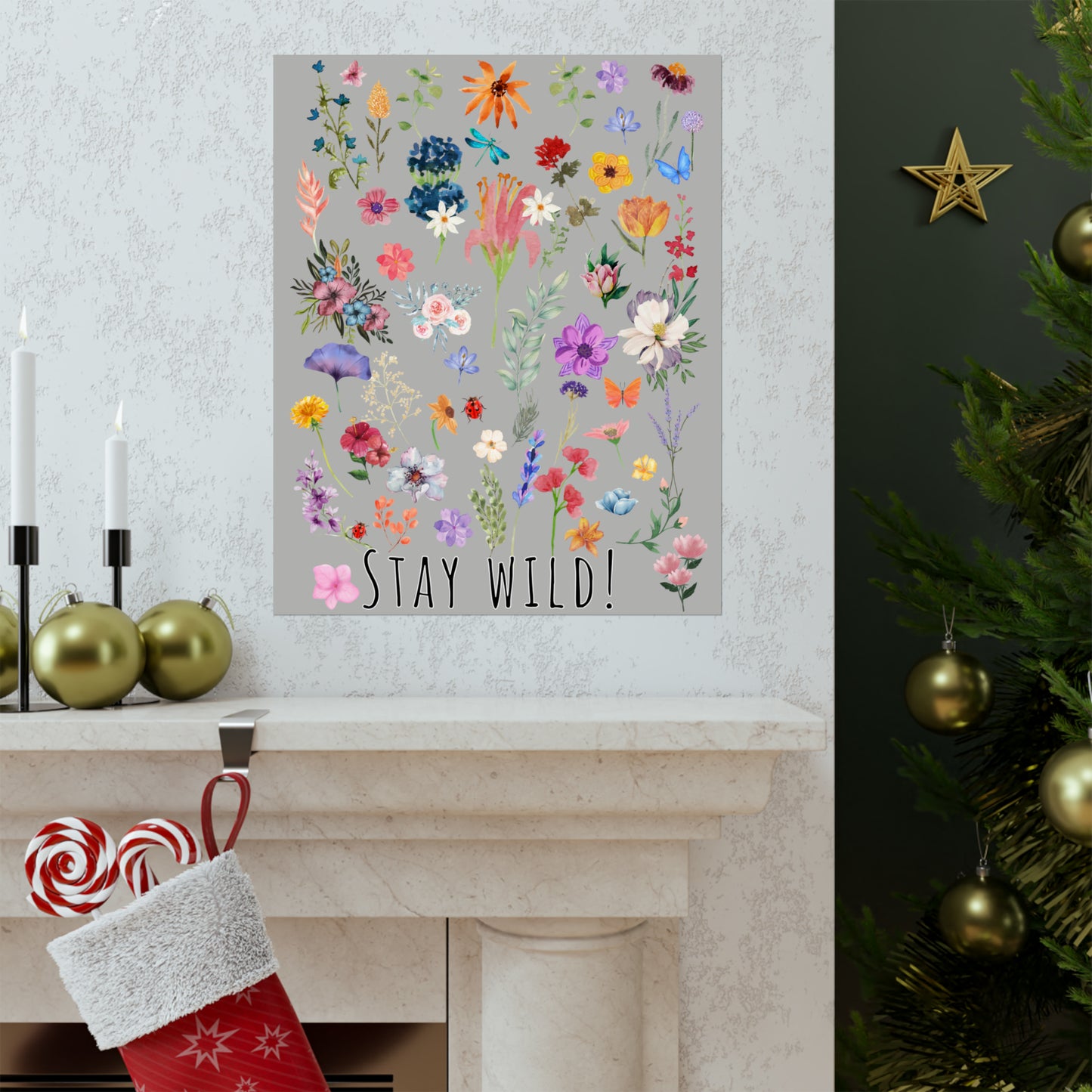 Watercolor Wildflowers Wall Art