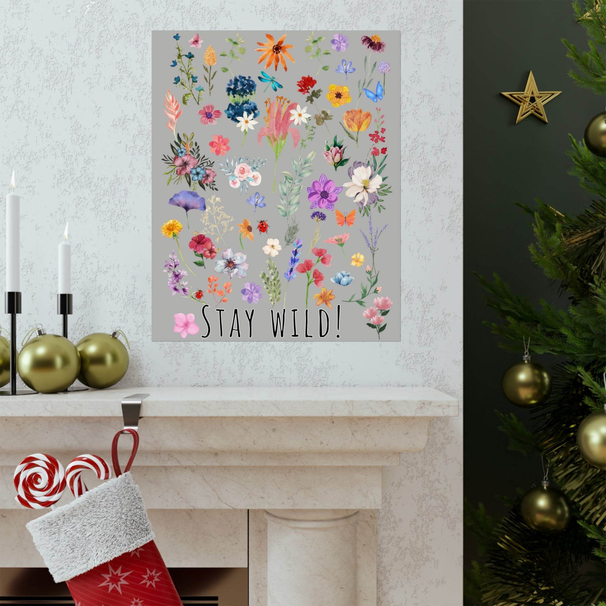 Watercolor Wildflowers Wall Art - Giftsmojo