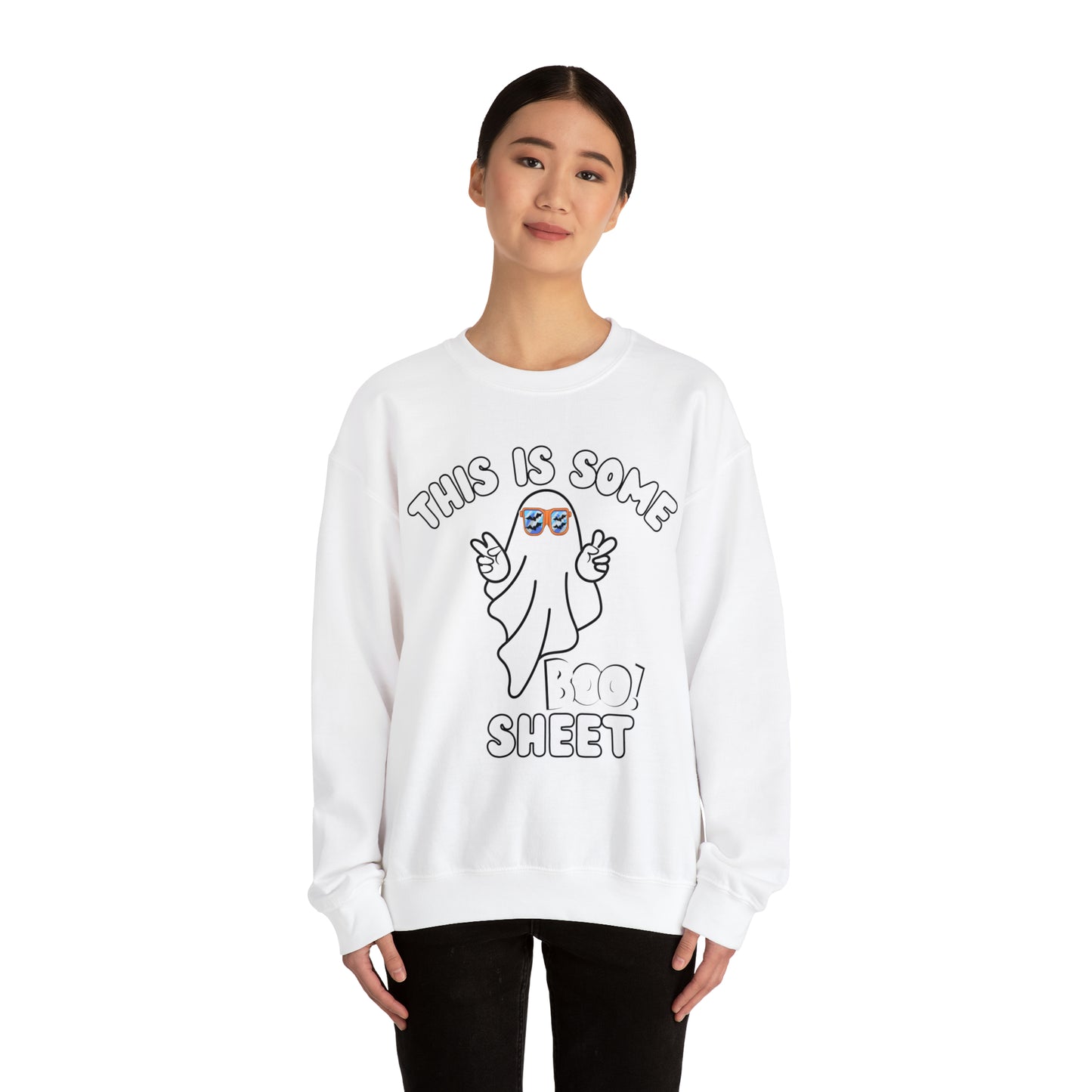 This Is Some Boo Sheet Ghost Sweatshirt Cute Ghost Sweatshirt Boo Ghost Sweatshirt Gift Shirt Funny Halloween Shirt Spooky Season Shirt