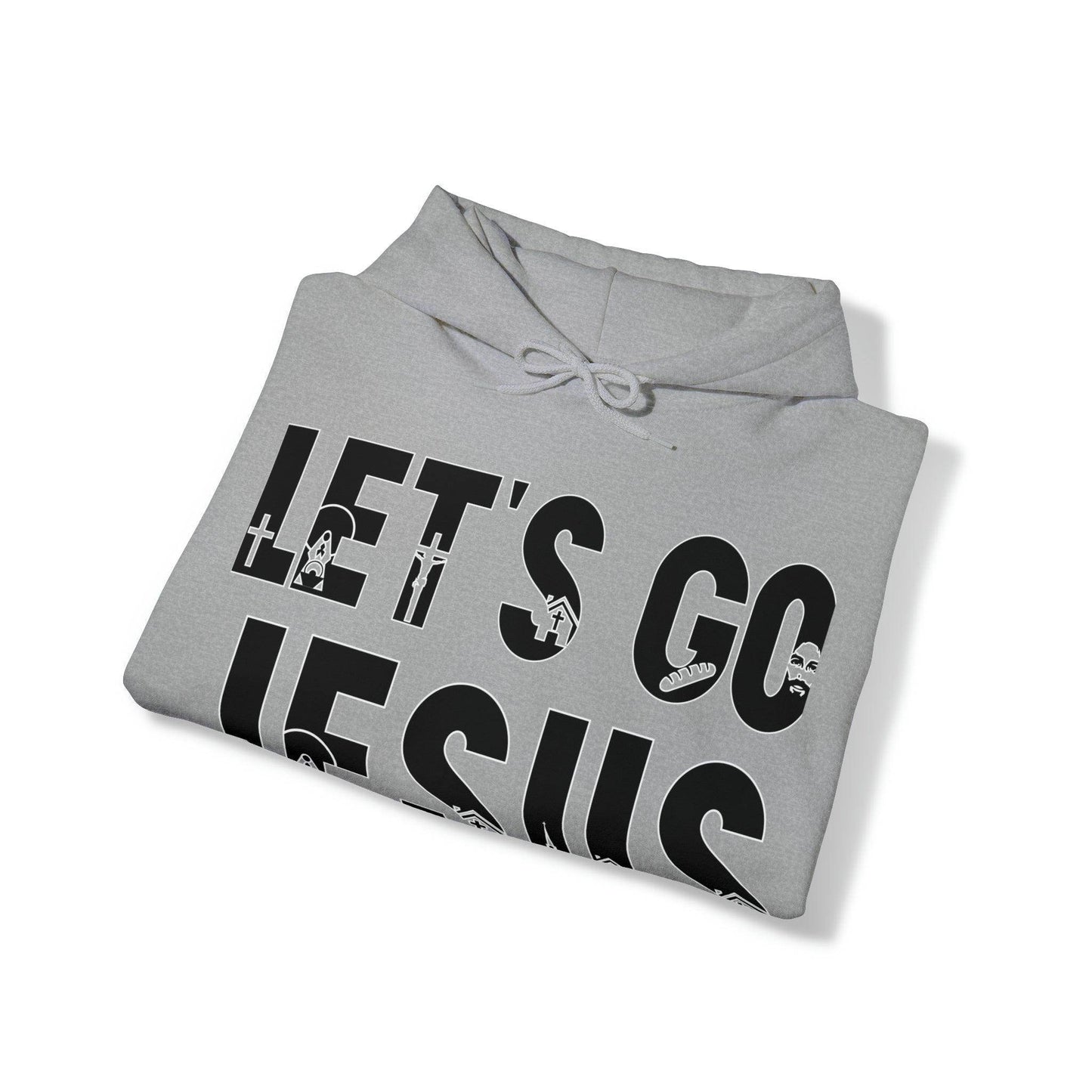 Let's Go Jesus Hooded Sweatshirt Funny Christian Shirt Christian Gift Trendy Christian Sweatshirt Religious Sweatshirt Jesus Hoodie Faith Shirt - Giftsmojo