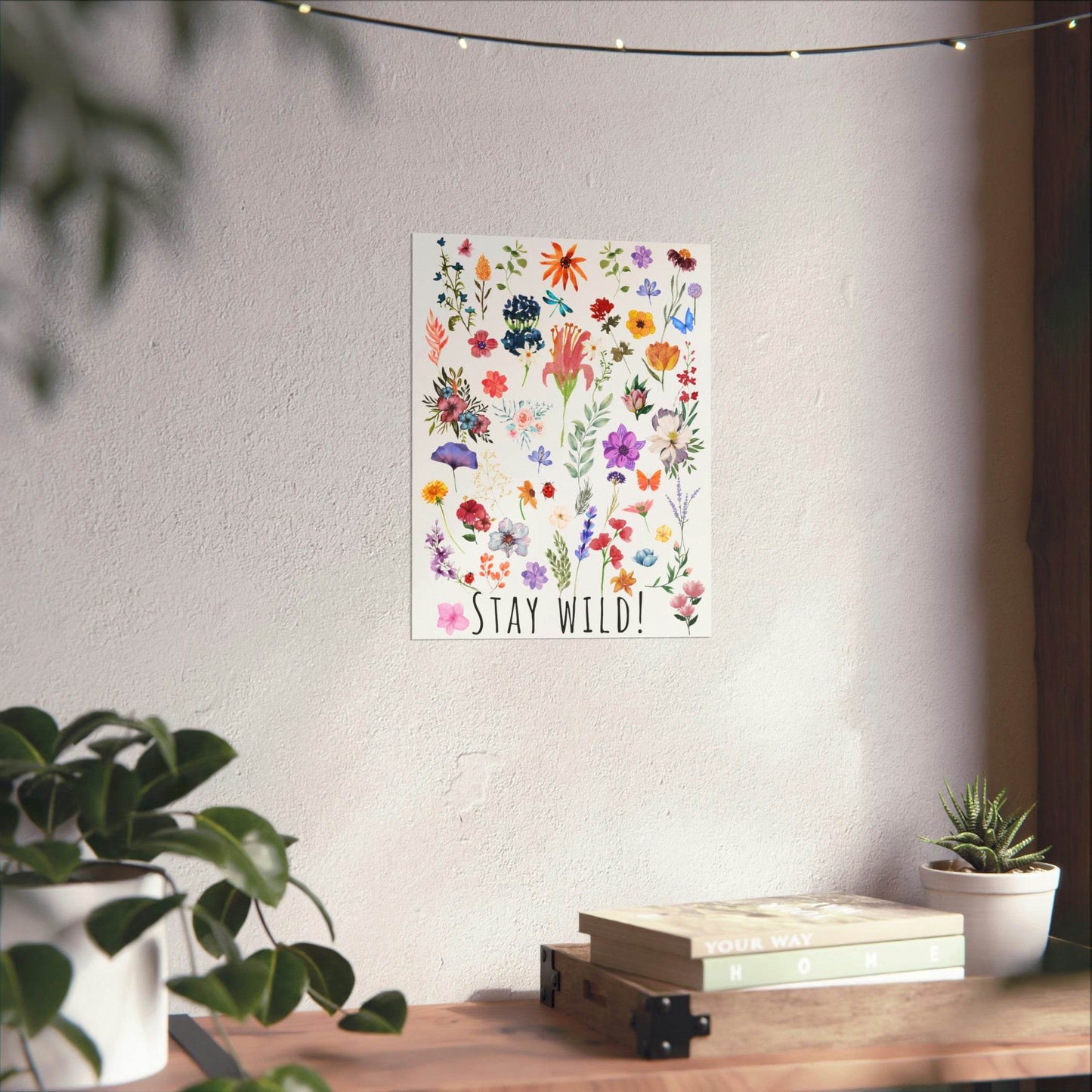 Wildflowers Watercolor Vertical Poster - Giftsmojo