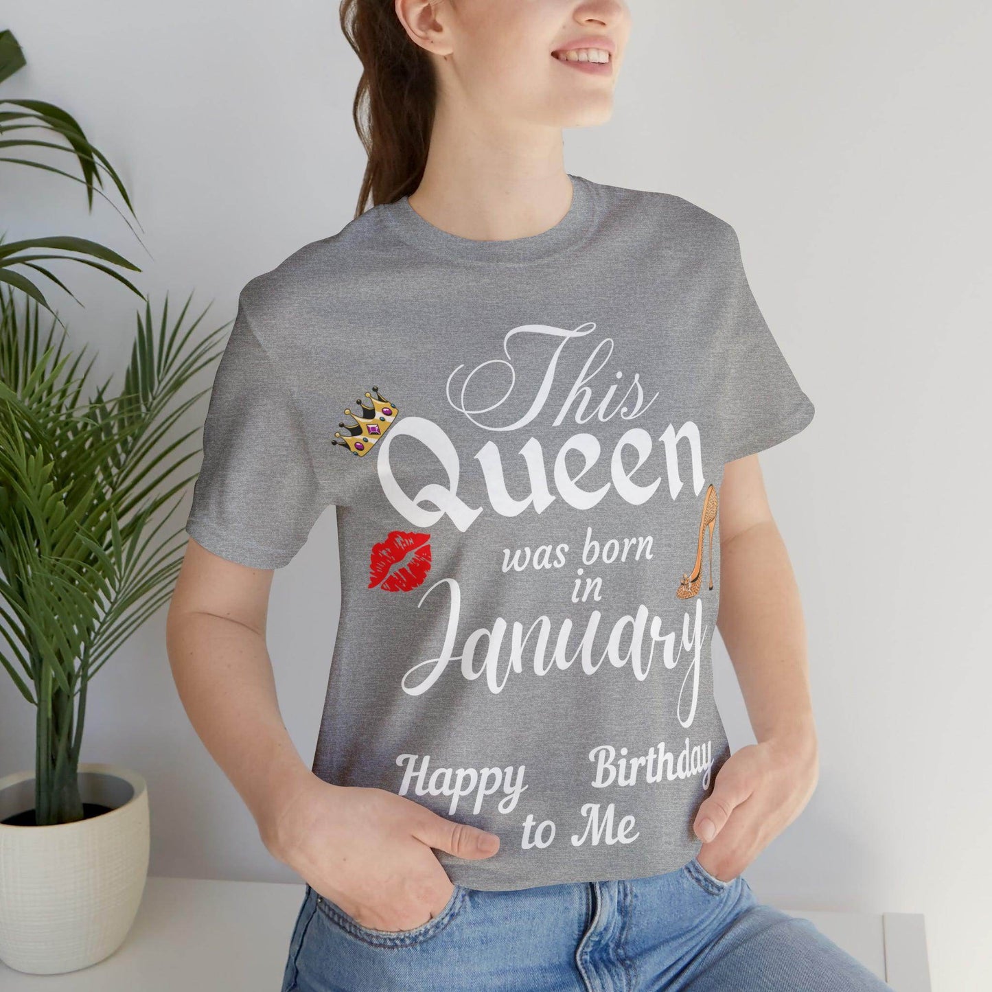 Birthday Queen Shirt, Gift for Birthday, This Queen was born in January Shirt, Funny Queen Shirt, Funny Birthday Shirt, Birthday Gift - Giftsmojo