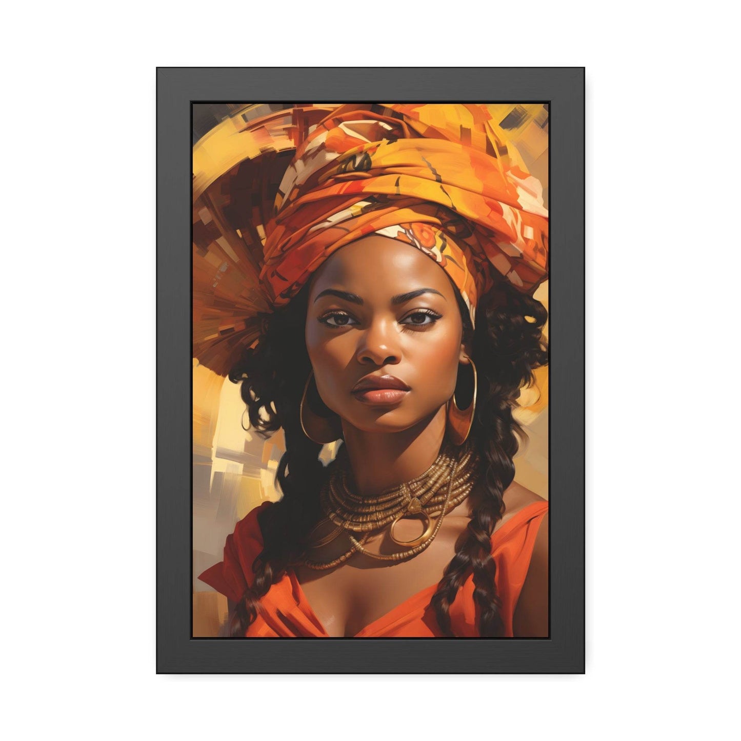 African Woman Framed Paper Posters - Giftsmojo