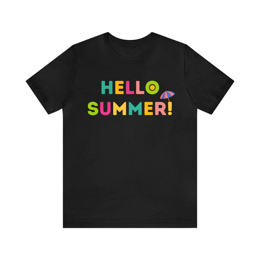 Hello Summer Shirt, Hello Summer, Summer shirts for women and men, Funny Shirt, Summer Vibes, Trendy Fashion, Summertime Fun - Giftsmojo