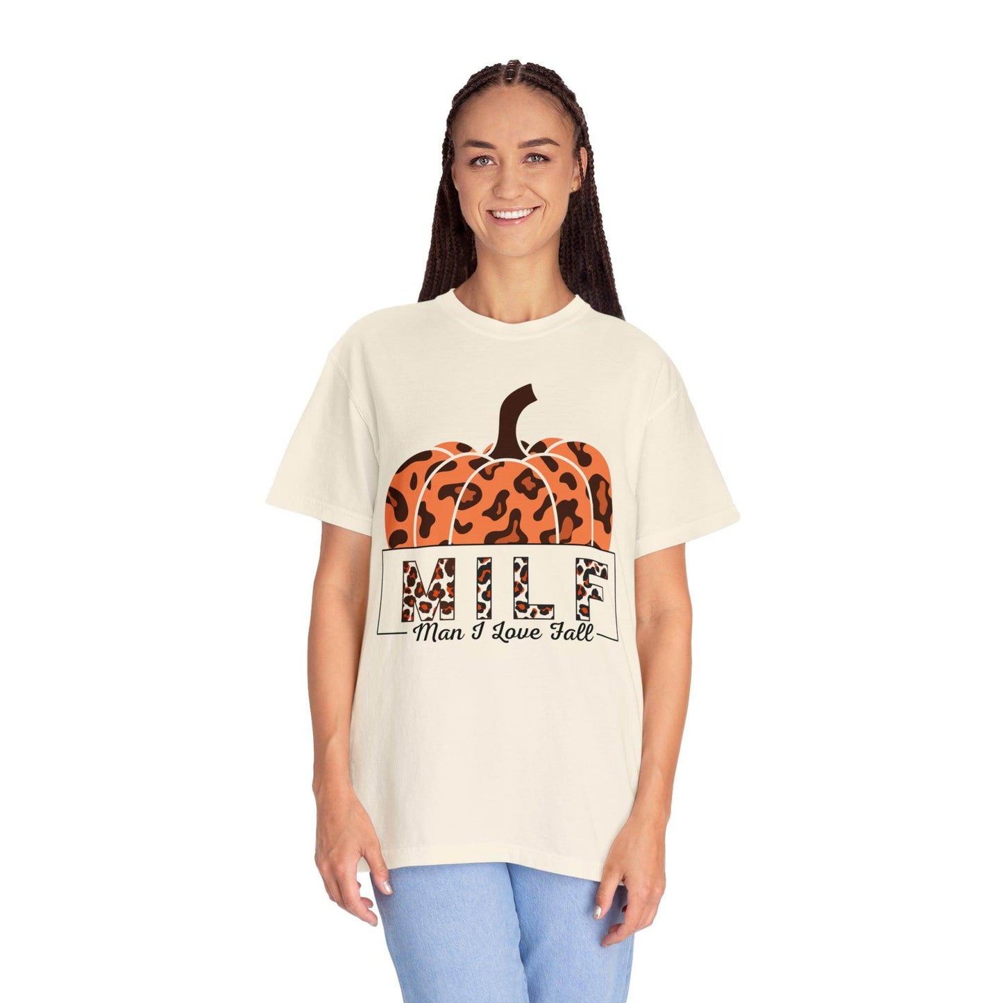 Man I love Fall Gift for Fall Funny fall shirts gift Pumpkin comfort colors - Giftsmojo